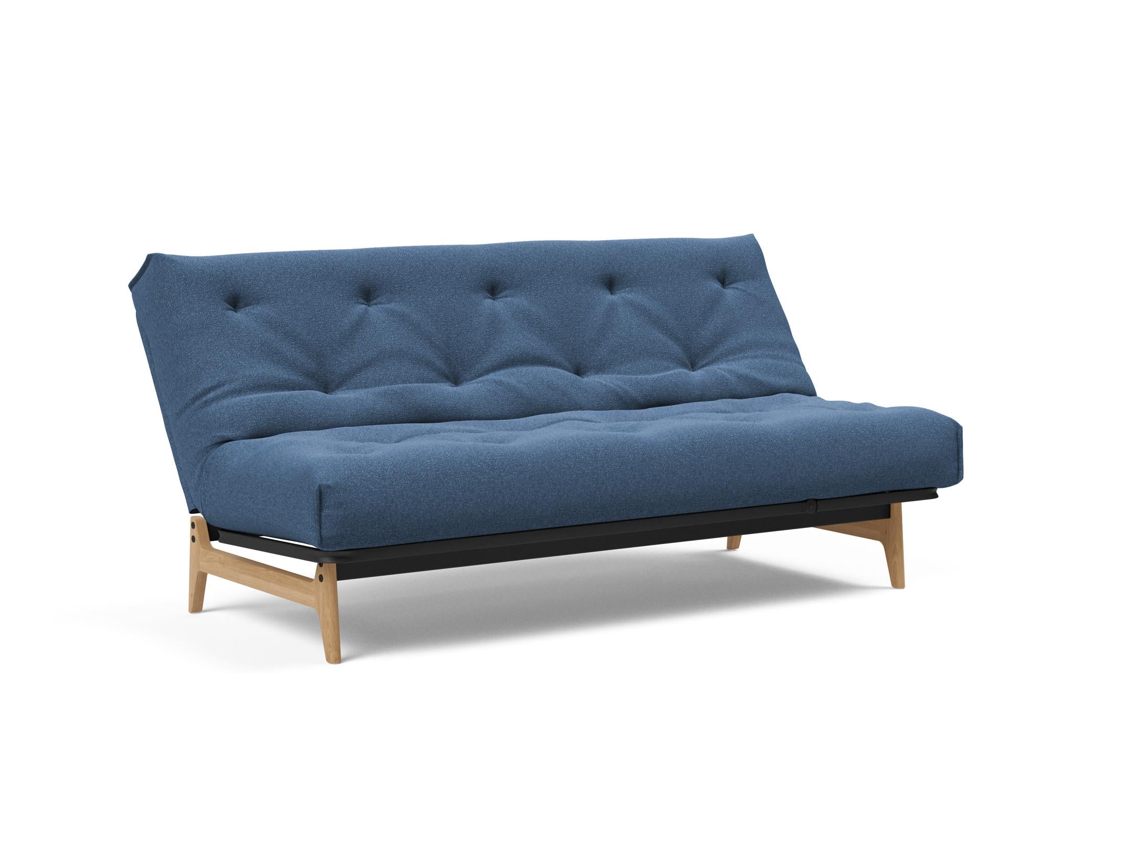 Entdecken Sie das Aslak 140 Bettsofa Nordic: Stilvolles Schlafsofa mit umweltfreundlichen Materialien und hohem Komfort für jeden Raum.