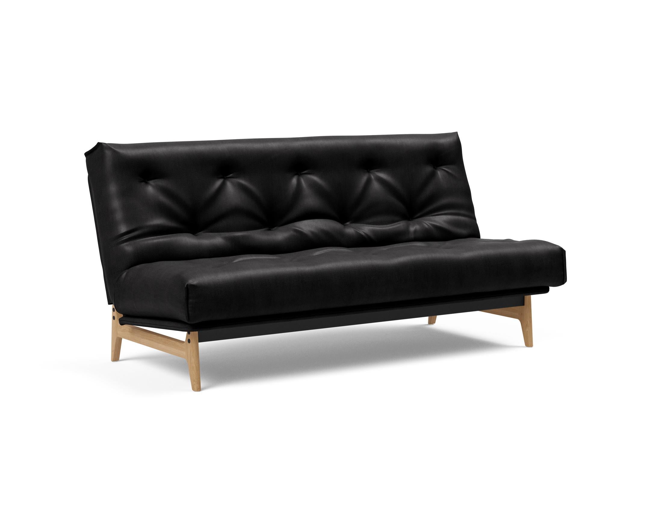 Entdecken Sie das Aslak 140 Bettsofa Nordic: Stilvolles, umweltfreundliches Sofa mit hochwertiger Matratze für optimalen Komfort und Funktionalität.