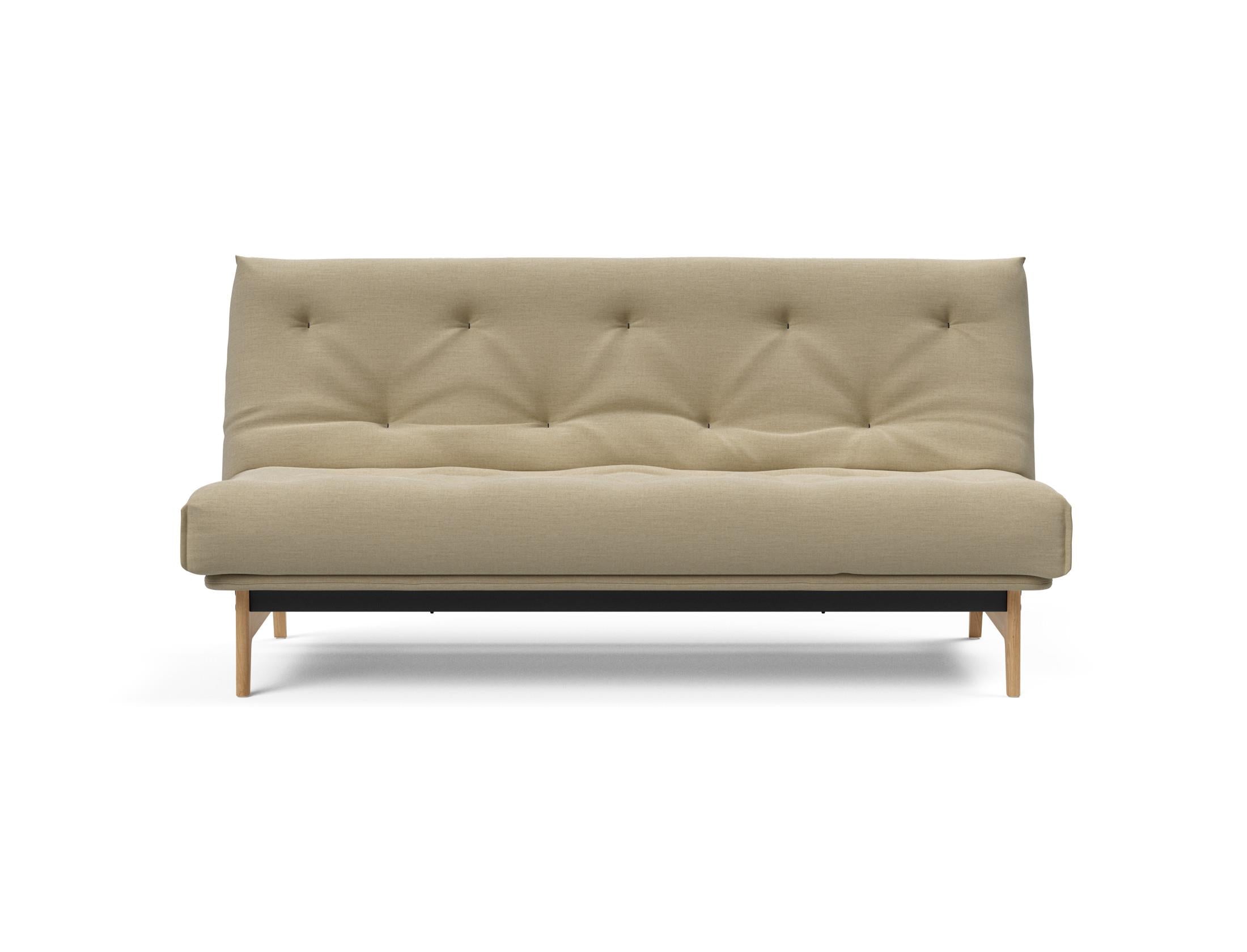 Stylisches Aslak 140 Bettsofa Nordic mit elegantem Soft Spring Bezug, perfekt für entspannte Abende und flexible Wohnkonzepte.