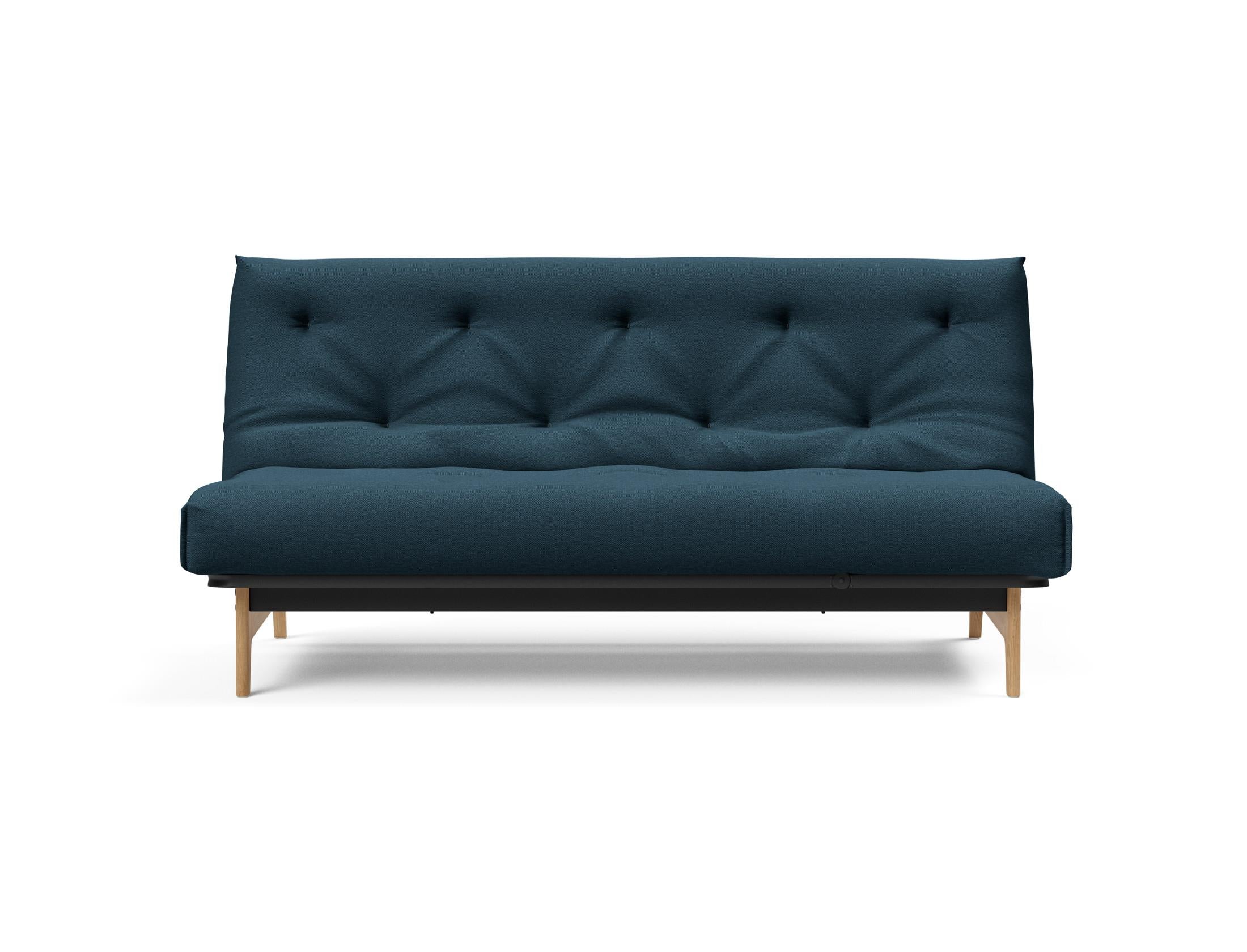 Elegantes Aslak 140 Bettsofa im skandinavischen Stil, ideal für kleine Räume, bietet Komfort und vielseitige Nutzung für jeden Tag.