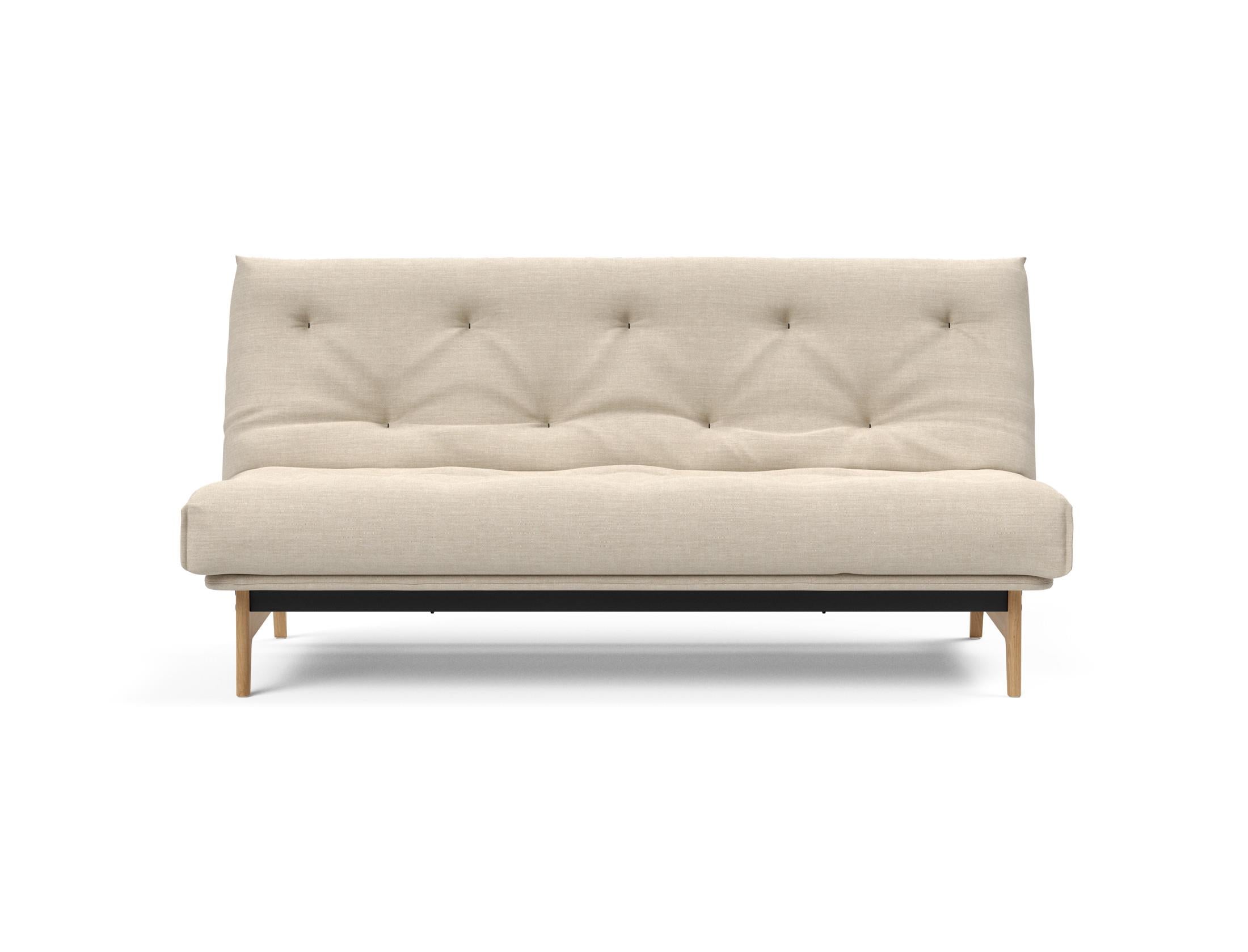 Stylisches Aslak 140 Bettsofa Nordic mit elegantem Soft Spring Bezug, perfekt für entspannte Abende und flexible Wohnkonzepte.