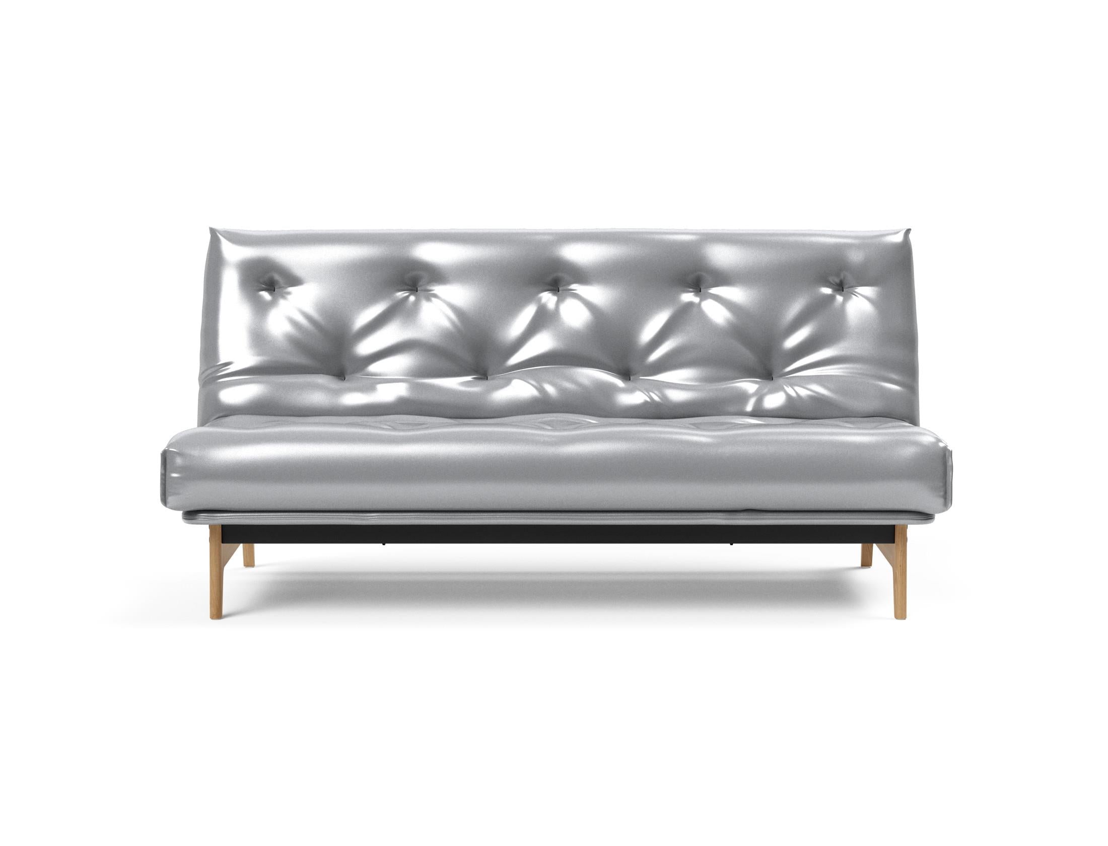 Stylisches Aslak 140 Bettsofa Nordic mit elegantem Soft Spring Bezug, perfekt für entspannte Abende und flexible Wohnkonzepte.
