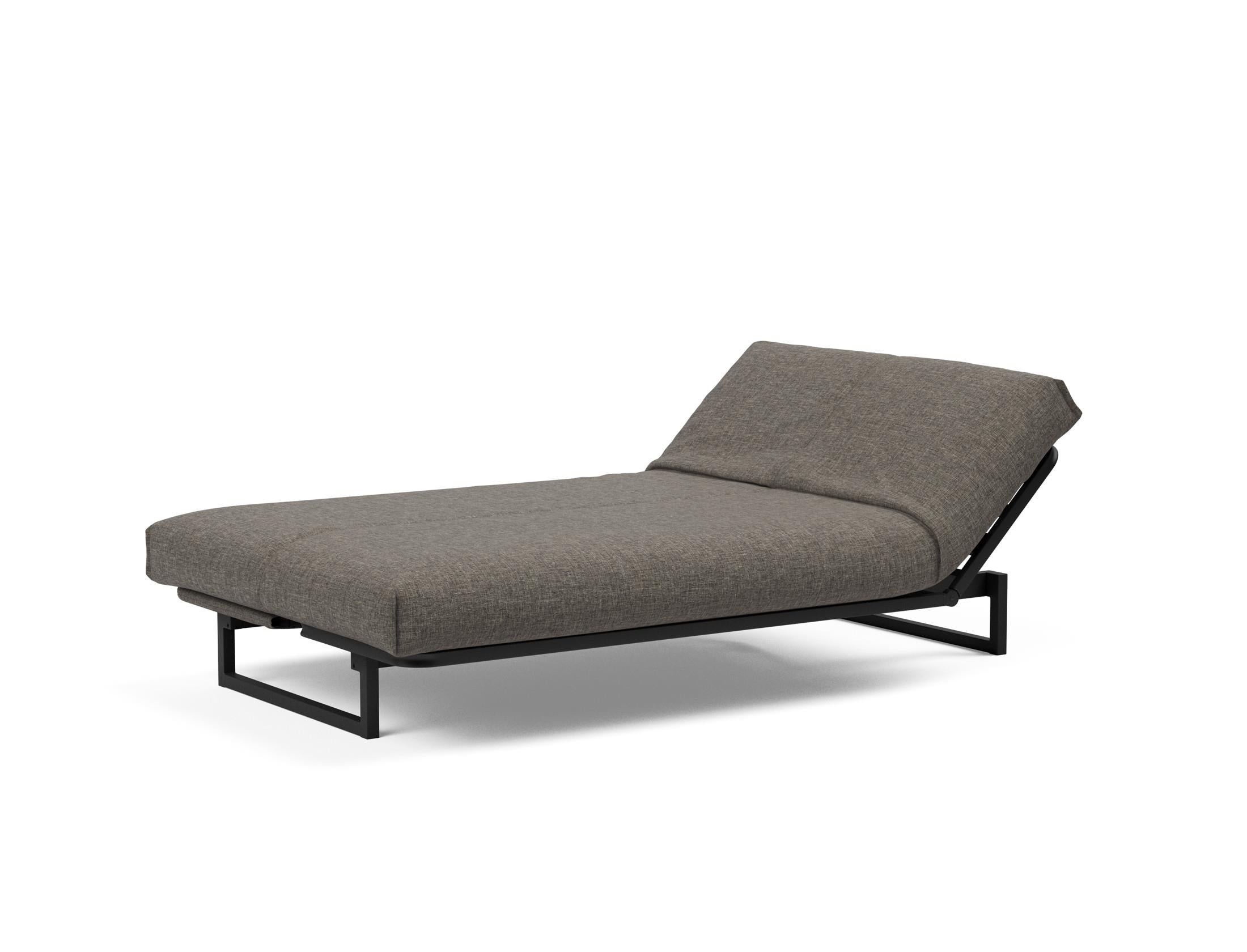 Fraction 120 Bettsofa: Flexibles Schlafsofa mit weichem Nordic-Bezug und innovativer Soft Spring Matratze für ultimativen Komfort und Stil.