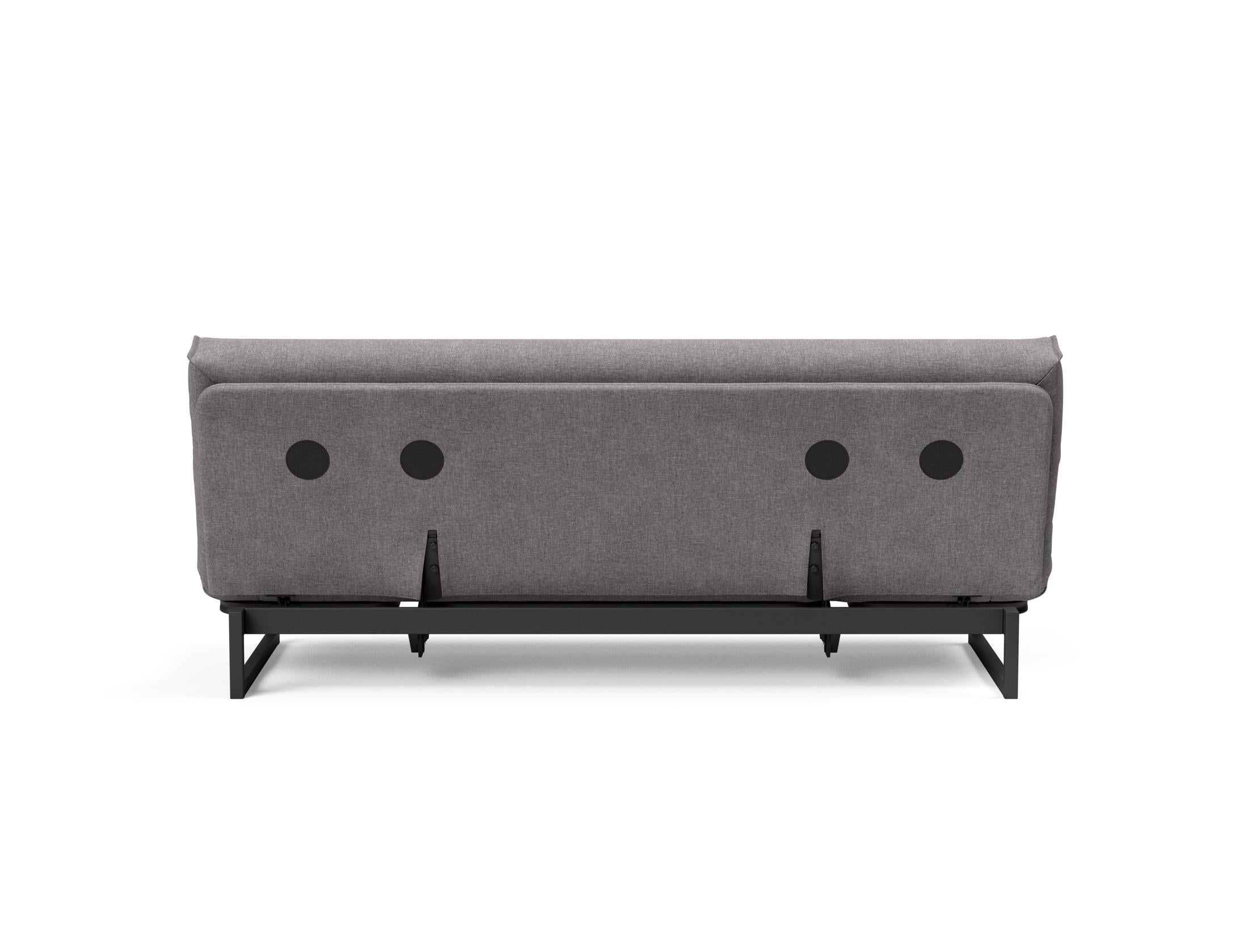 Fraction 120 Bettsofa: Elegantes Schlafsofa mit abnehmbarem Nordic-Bezug und komfortabler Soft Spring Matratze für entspannte Nächte und stilvolles Wohnen.