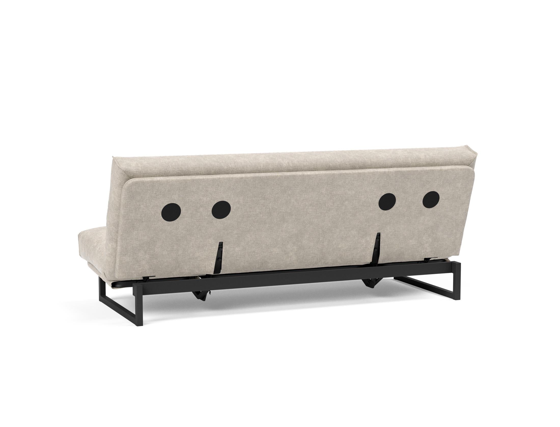 Fraction 120 Bettsofa Nordic Cover: stilvolles, flexibles Sofa mit hochwertiger Soft Spring-Matratze und individueller Anpassung für optimalen Schlaf.