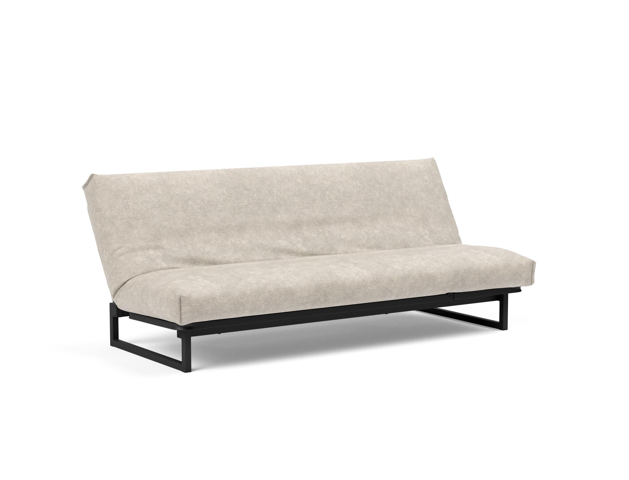 Fraction 120 Bettsofa: Hochwertiges Schlafsofa mit flexiblem Design, abnehmbarem Bezug und extra weicher Matratze für ultimativen Komfort.