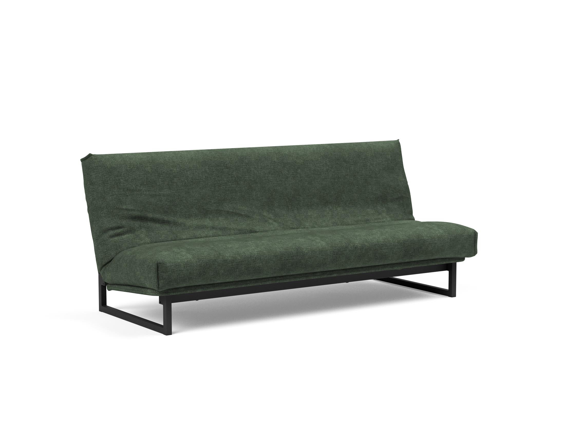 Fraction 120 Bettsofa: Flexibles Schlafsofa mit weichem Nordic-Bezug und innovativer Soft Spring Matratze für ultimativen Komfort und Stil.