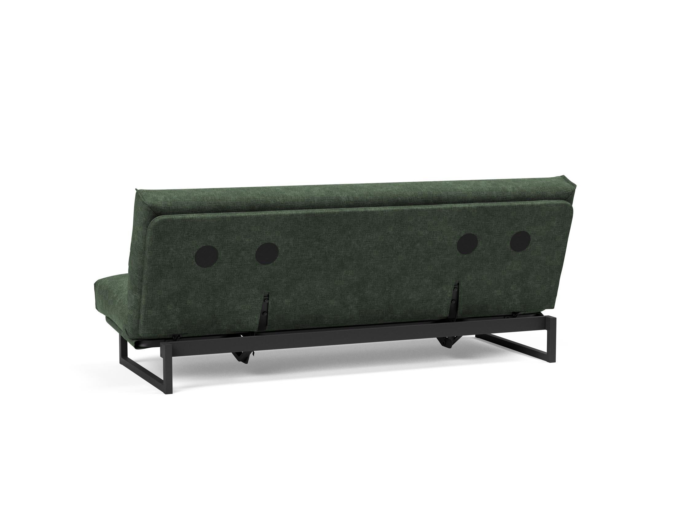 Fraction 120 Bettsofa: Elegantes Schlafsofa mit anpassbarem Design, abnehmbarem Nordic-Bezug und Soft Spring Matratze für höchsten Komfort.