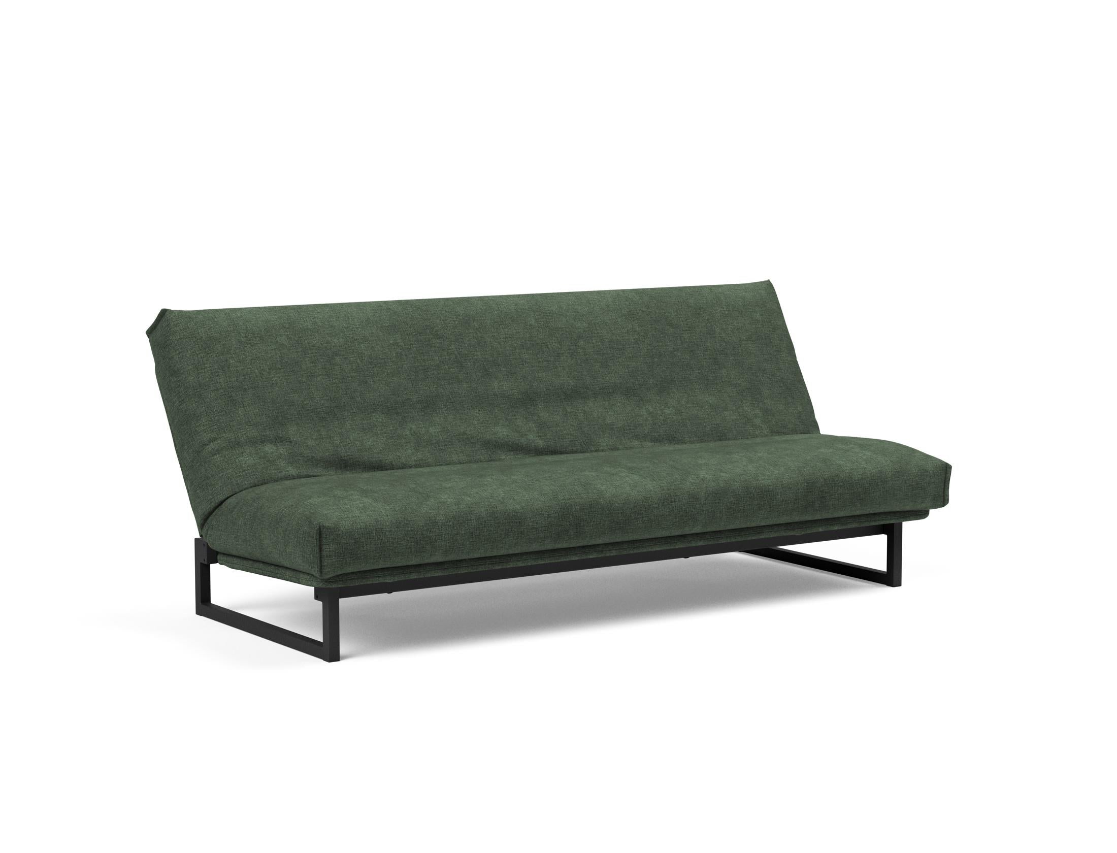 Fraction 120 Bettsofa: Flexibles Schlafsofa mit weichem Nordic-Bezug und innovativer Soft Spring Matratze für ultimativen Komfort und Stil.