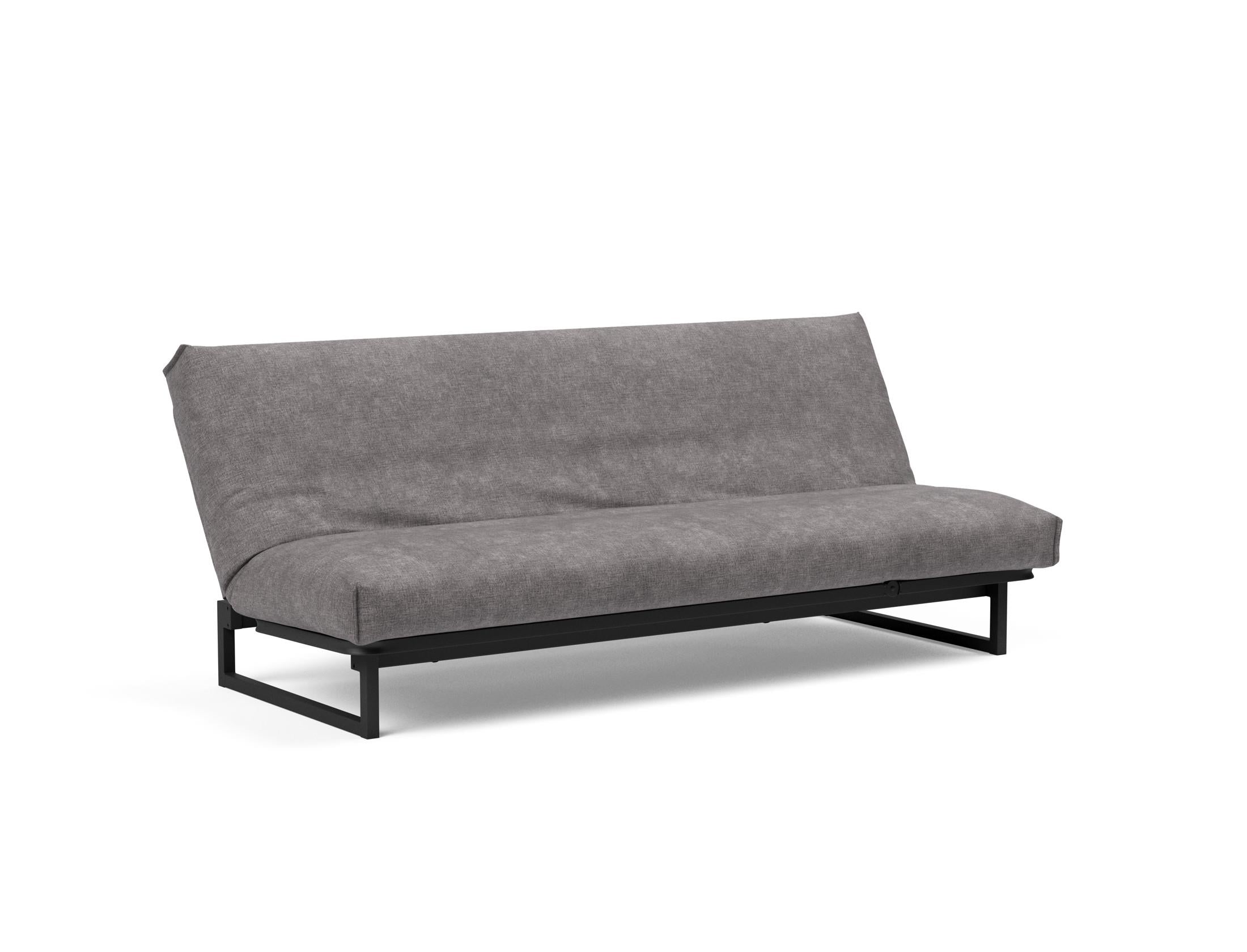 Fraction 120 Bettsofa Nordic Cover: stilvolles, flexibles Sofa mit innovativem Funktionsmechanismus und komfortabler Soft Spring-Matratze für besten Schlaf.