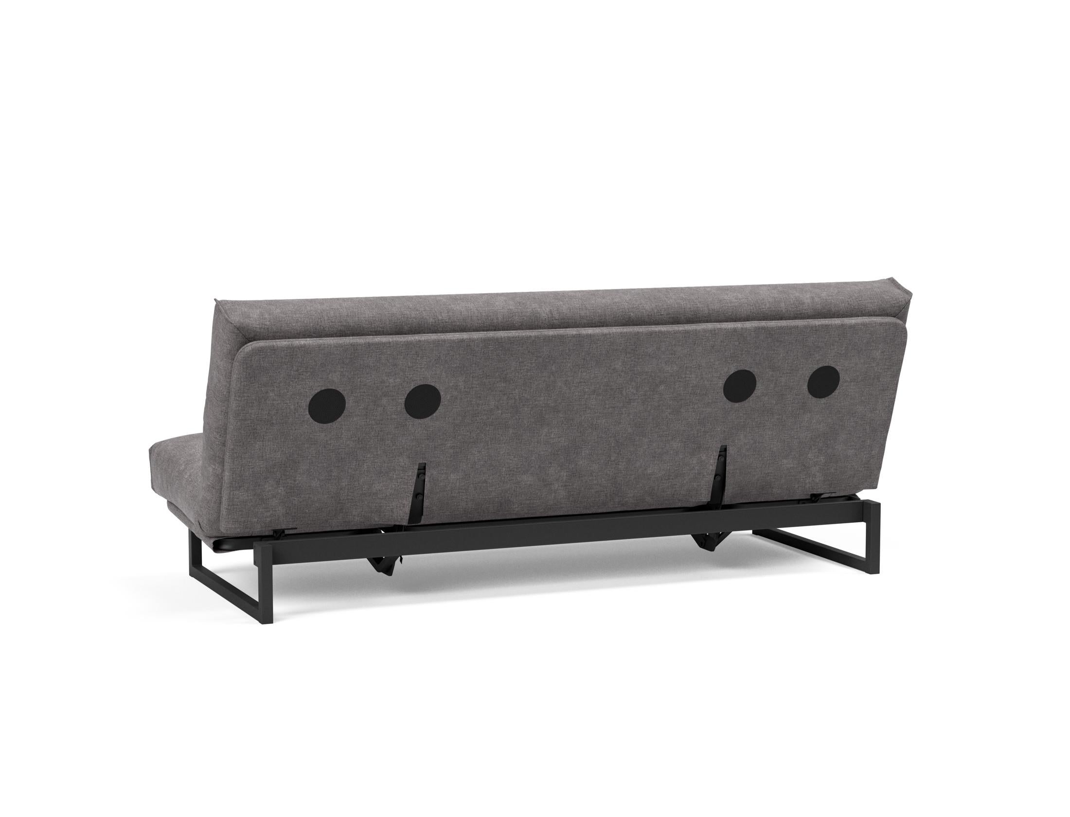 Fraction 120 Bettsofa: Elegantes Schlafsofa mit abnehmbarem Nordic-Bezug und komfortabler Soft Spring Matratze für entspannte Nächte und stilvolles Wohnen.