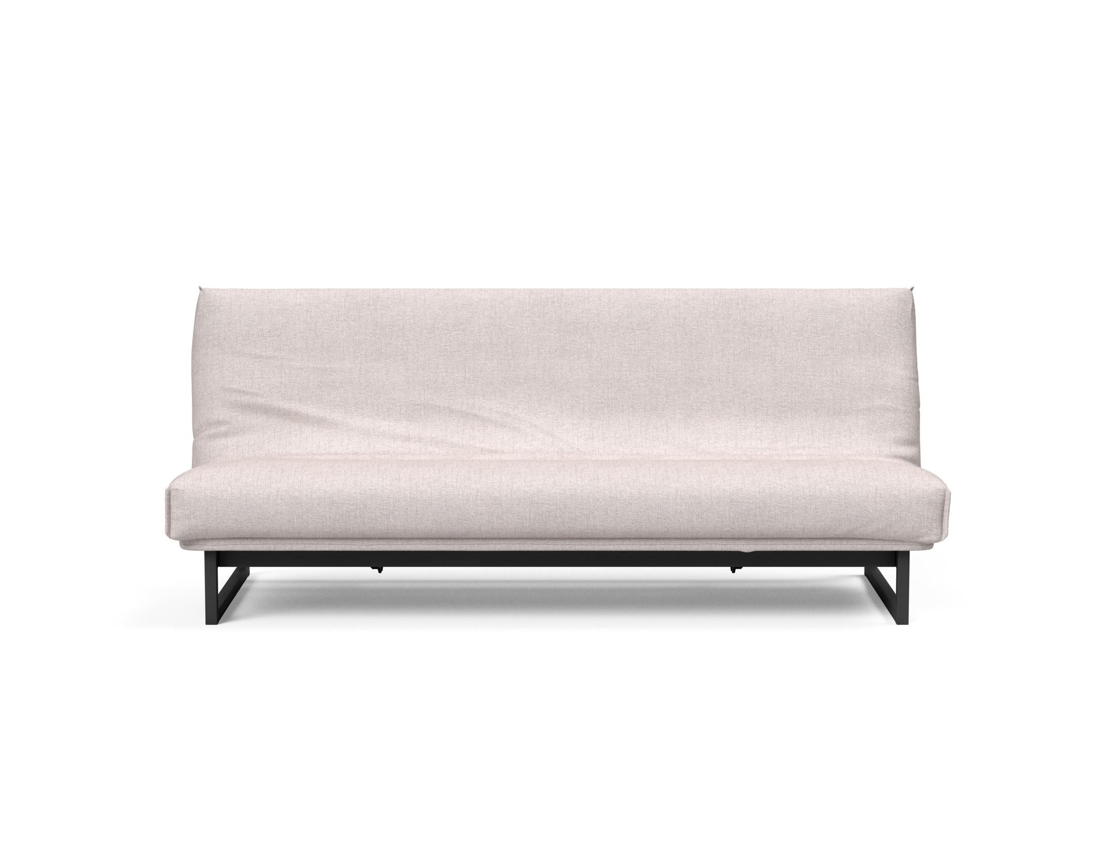 Fraction 120 Bettsofa: Flexibles Schlafsofa mit weichem Nordic-Bezug und innovativer Soft Spring Matratze für ultimativen Komfort und Stil.