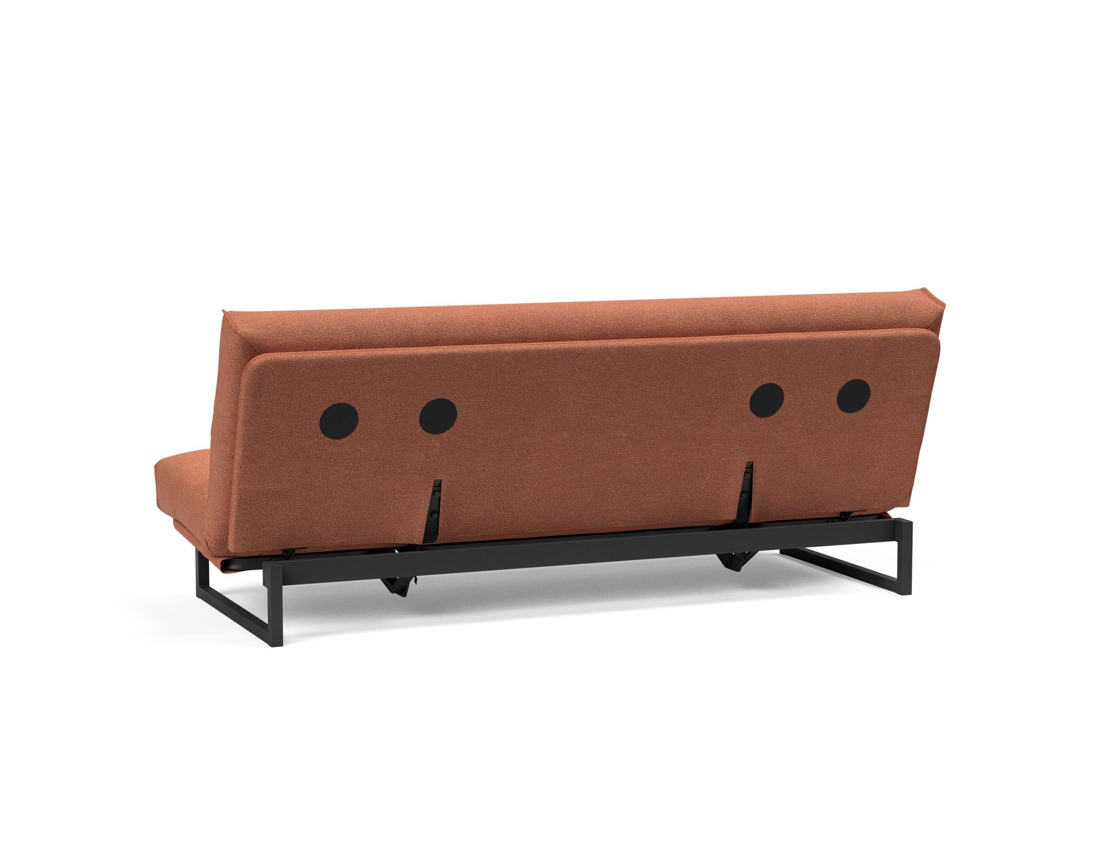 Fraction 120 Bettsofa: Elegantes Schlafsofa mit anpassbarem Design, abnehmbarem Nordic-Bezug und Soft Spring Matratze für höchsten Komfort.