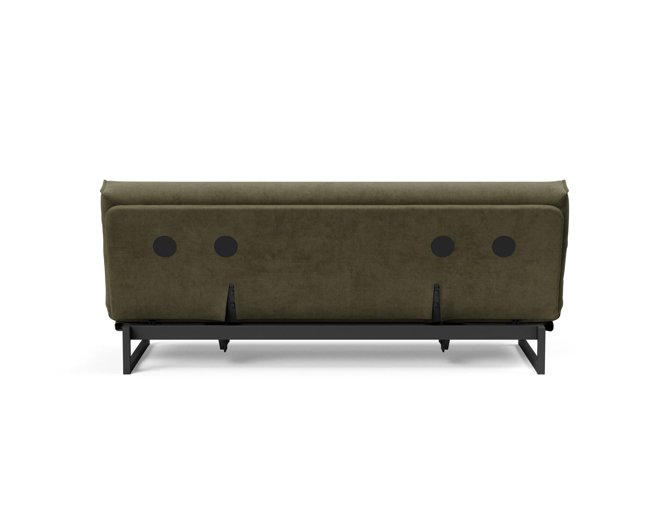 Fraction 120 Bettsofa: Flexibles Schlafsofa mit weichem Nordic-Bezug und innovativer Soft Spring Matratze für ultimativen Komfort und Stil.