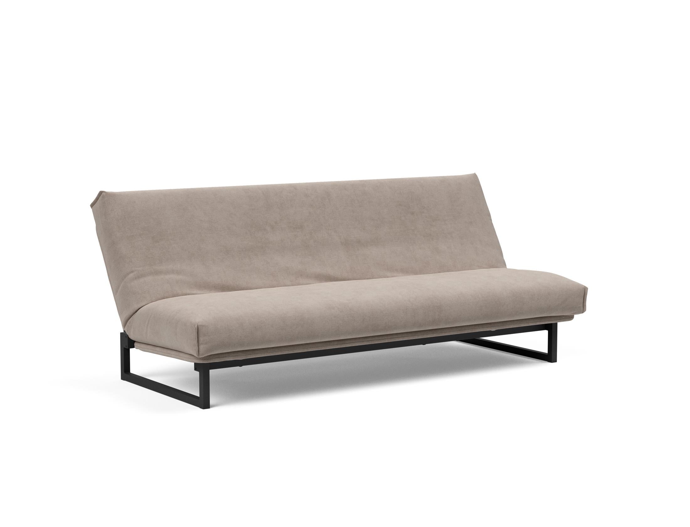 Fraction 120 Bettsofa: Hochwertiges Schlafsofa mit flexiblem Design, abnehmbarem Bezug und extra weicher Matratze für ultimativen Komfort.