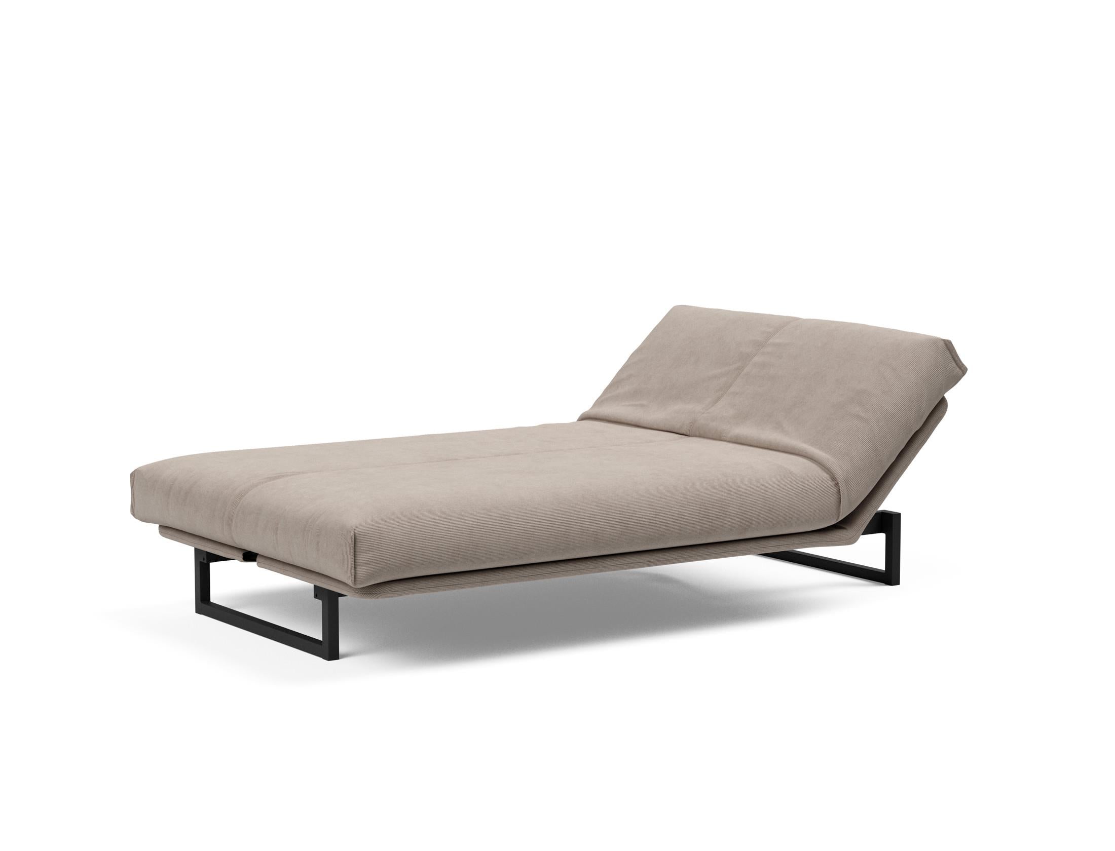 Fraction 120 Bettsofa: Elegantes Schlafsofa mit anpassbarem Design, abnehmbarem Nordic-Bezug und Soft Spring Matratze für höchsten Komfort.