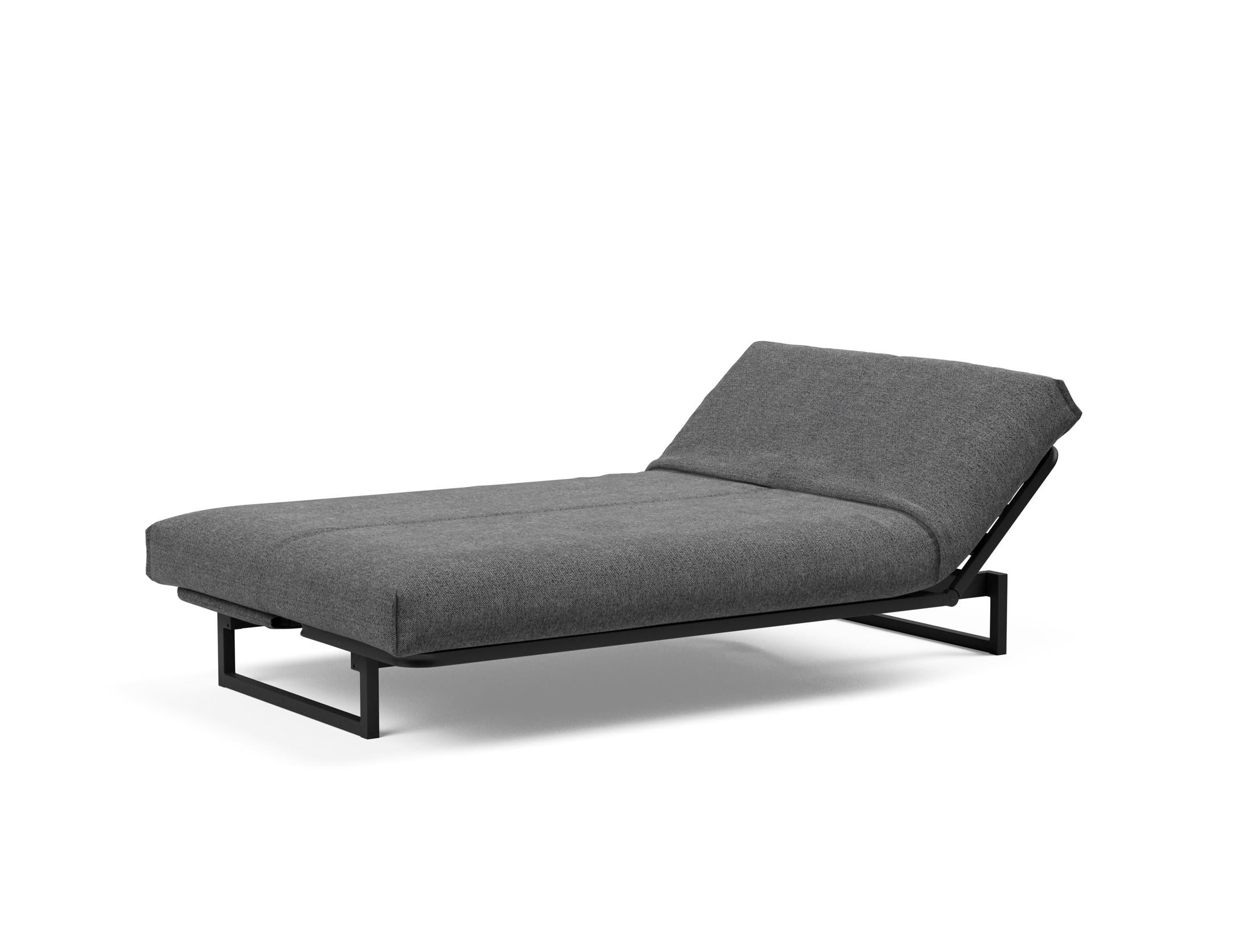 Fraction 120 Bettsofa Nordic Cover: modernes, multifunktionales Sofa mit anpassbarer Rückenlehne und hochwertiger Soft Spring-Matratze für optimalen Schlafkomfort.