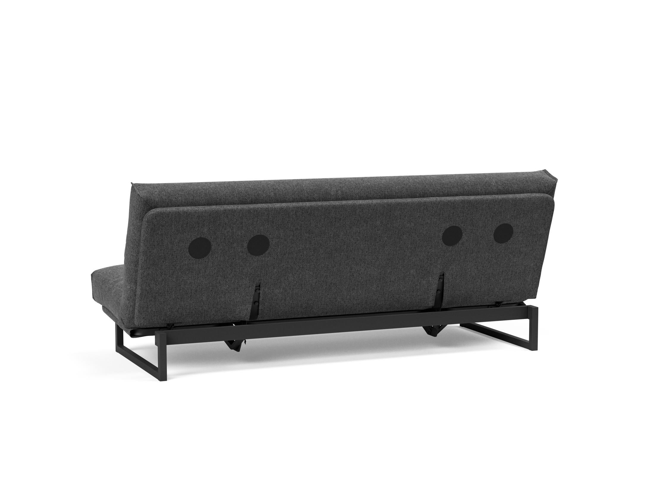 Fraction 120 Bettsofa: Elegantes Schlafsofa mit abnehmbarem Nordic-Bezug und komfortabler Soft Spring Matratze für entspannte Nächte und stilvolles Wohnen.