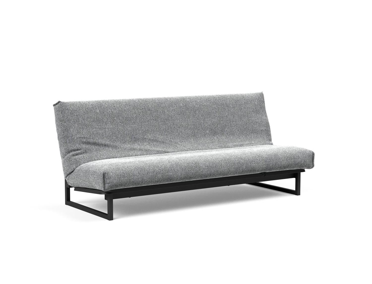 Fraction 120 Bettsofa Nordic Cover: stilvolles, platzsparendes Sofa mit bequemer Soft Spring-Matratze, perfekt für Gäste und kleine Wohnungen.