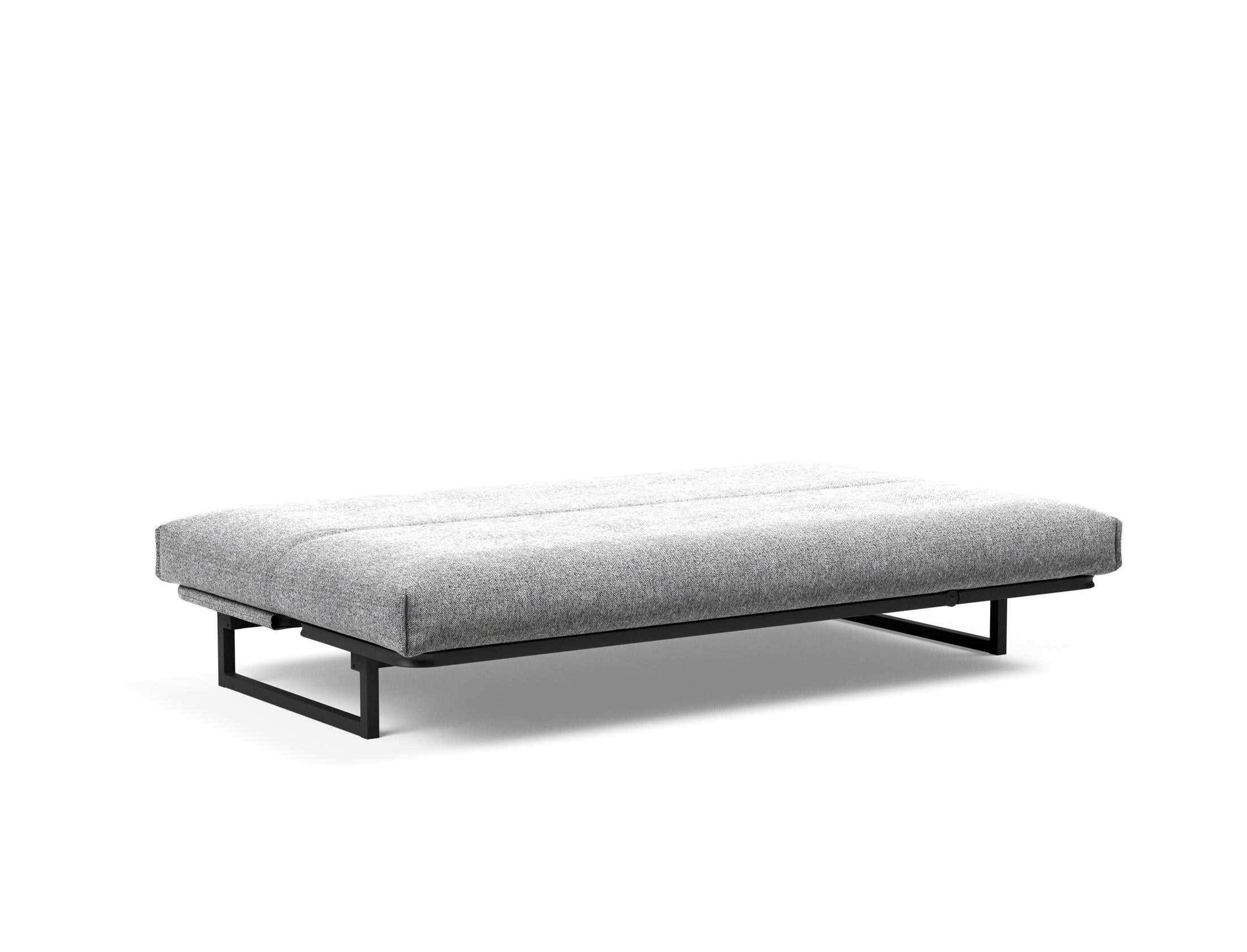 Fraction 120 Bettsofa Nordic Cover: stilvolles, flexibles Sofa mit verstellbarer Kopfstütze und langlebiger Soft Spring-Matratze für besten Schlaf.