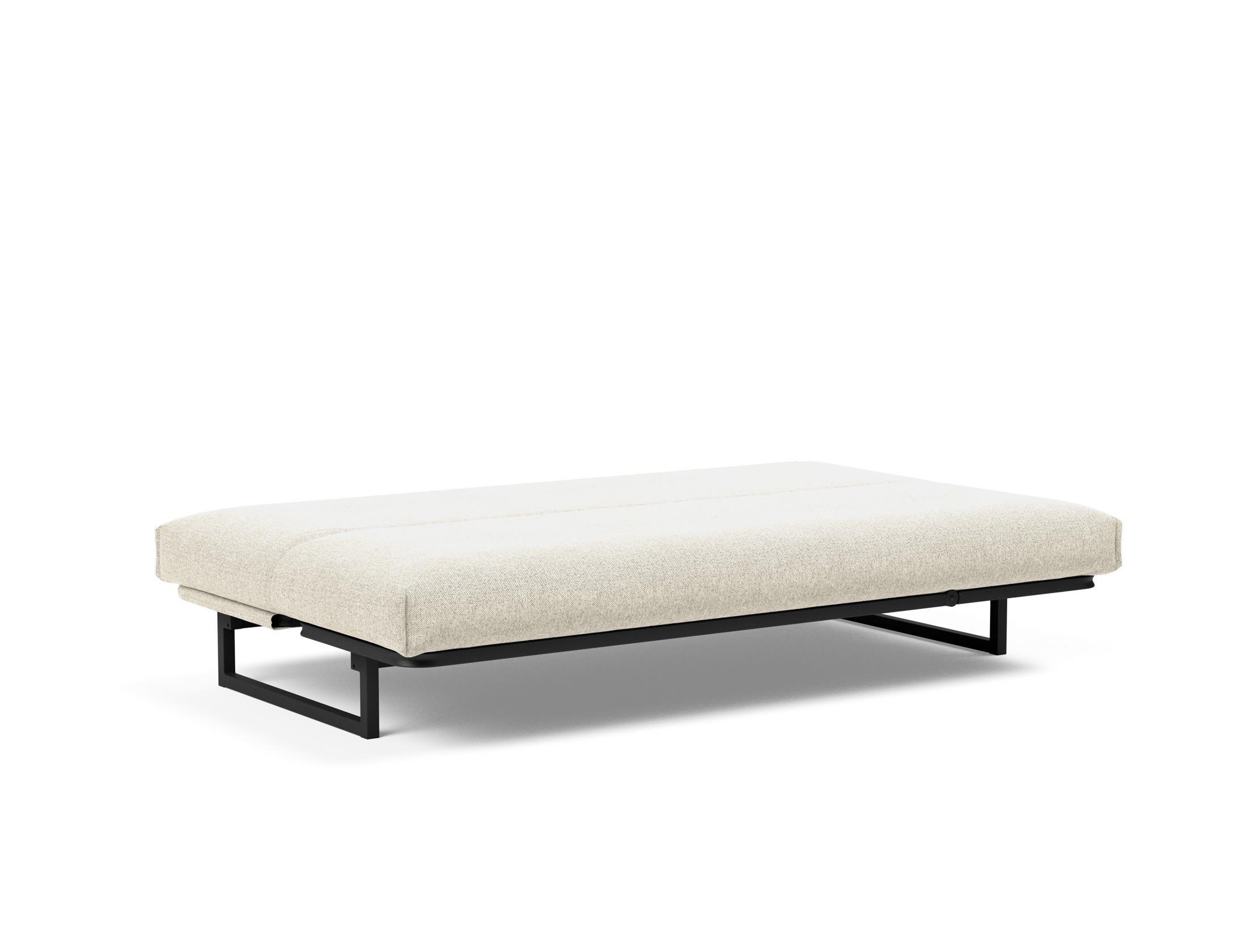 Fraction 120 Bettsofa Nordic Cover: Flexibles Sofa mit hochwertiger Soft Spring-Matratze, ideal für kleine Räume und Übernachtungsgäste.