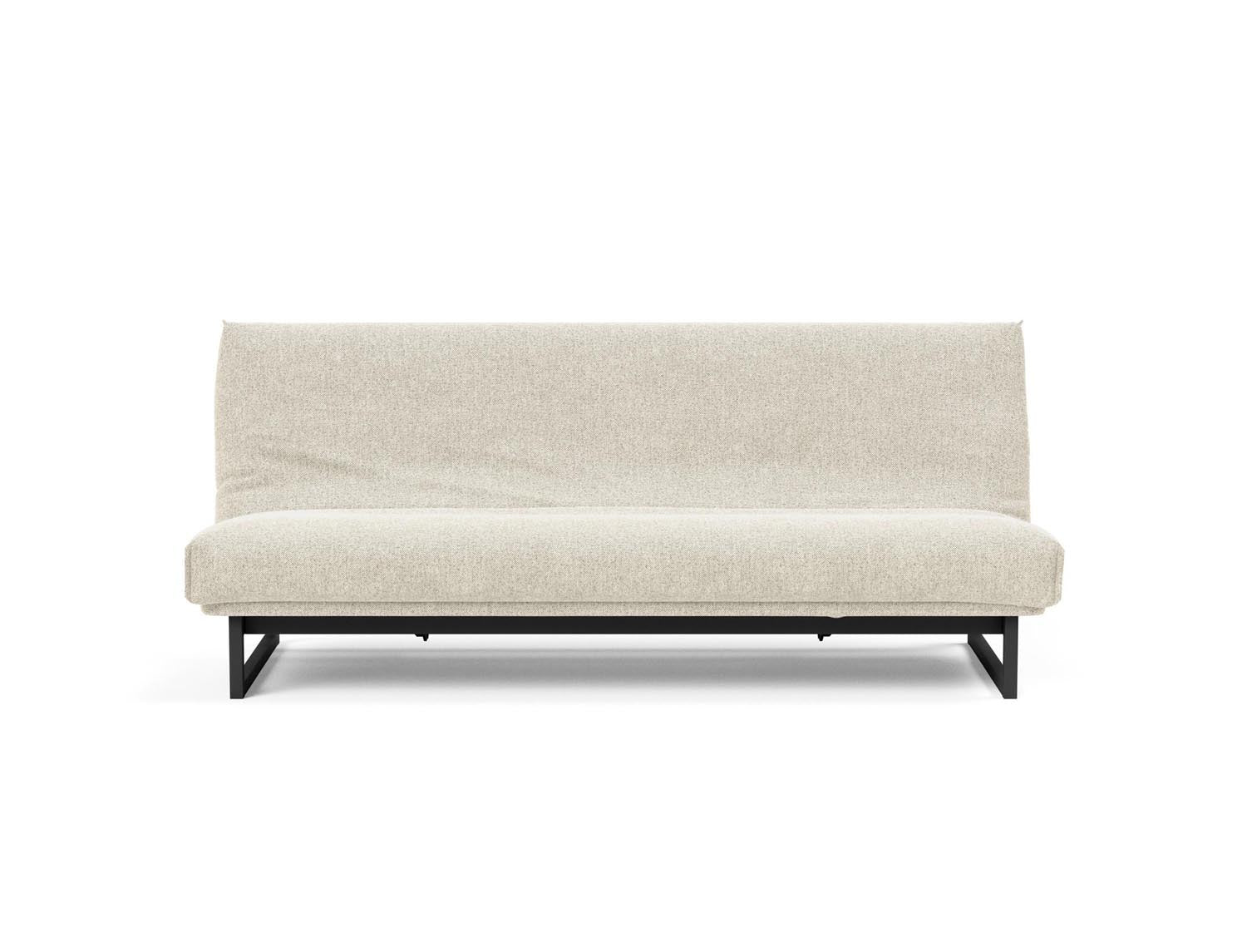 Fraction 120 Bettsofa: Elegantes Schlafsofa mit abnehmbarem Nordic-Bezug und komfortabler Soft Spring Matratze für entspannte Nächte und stilvolles Wohnen.