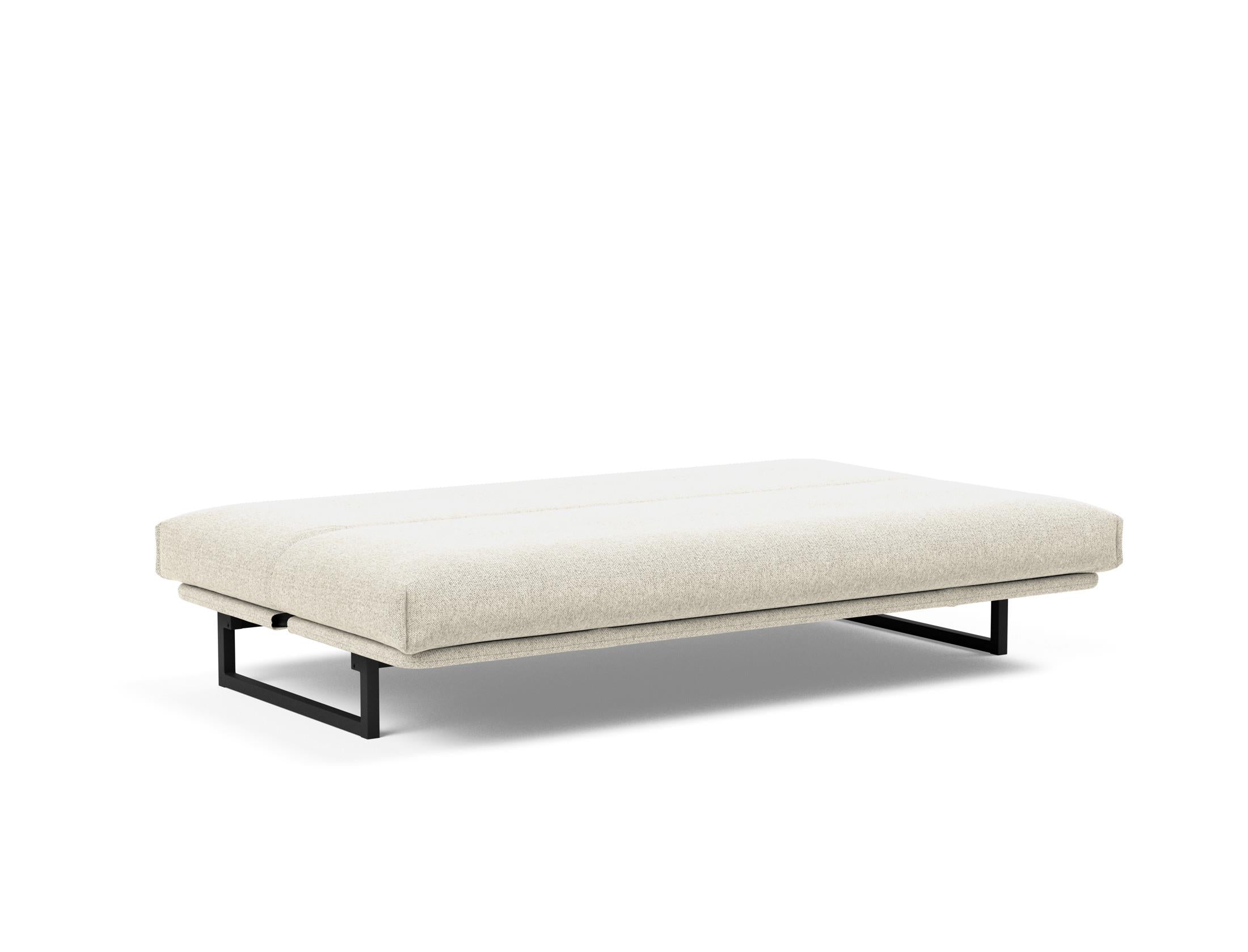 Fraction 120 Bettsofa: Flexibles Schlafsofa mit weichem Nordic-Bezug und innovativer Soft Spring Matratze für ultimativen Komfort und Stil.