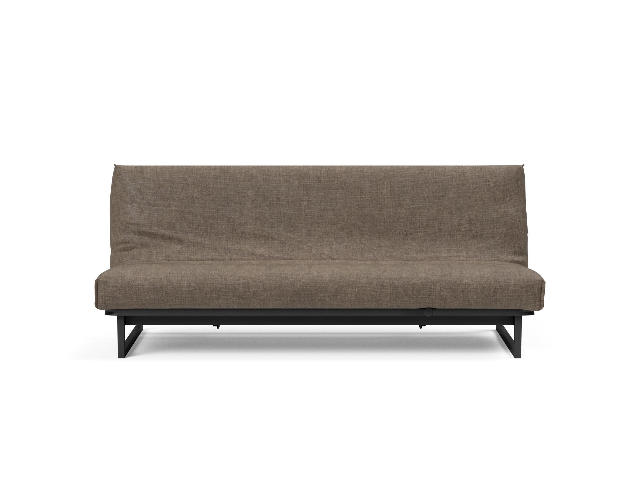 Stylisches Fraction 120 Bettsofa mit Nordic Cover von Innovation Living, ideal für entspannte Abende und flexible Wohnlösungen.