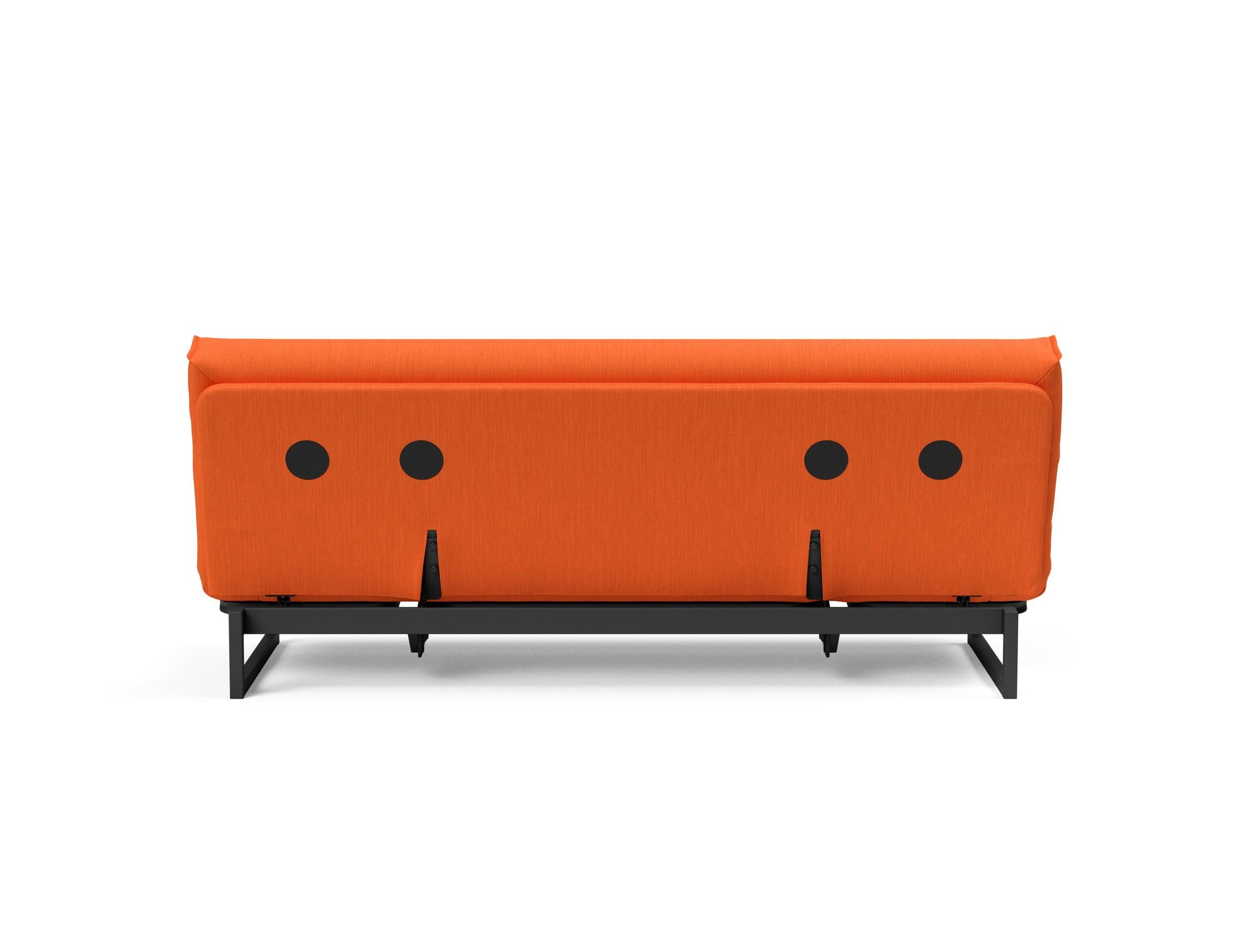 Fraction 120 Bettsofa Nordic Cover: stilvolles, flexibles Sofa mit innovativem Funktionsmechanismus und komfortabler Soft Spring-Matratze für besten Schlaf.