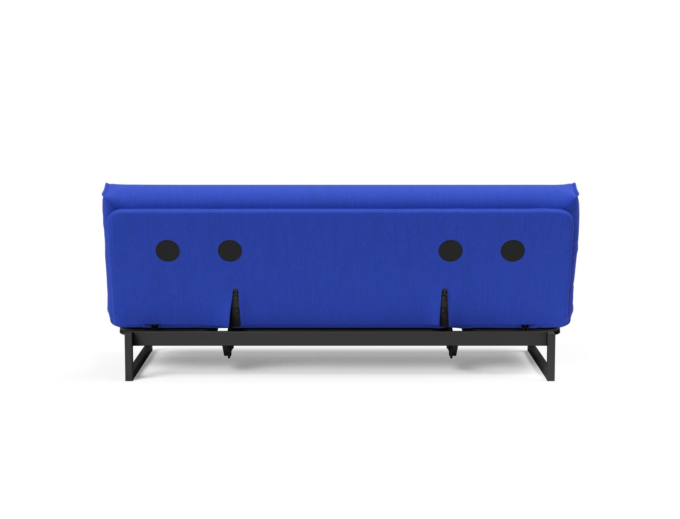 Fraction 120 Bettsofa Nordic Cover: modernes, multifunktionales Sofa mit komfortabler Soft Spring-Matratze, ideal für kleine Räume und Übernachtungsgäste.