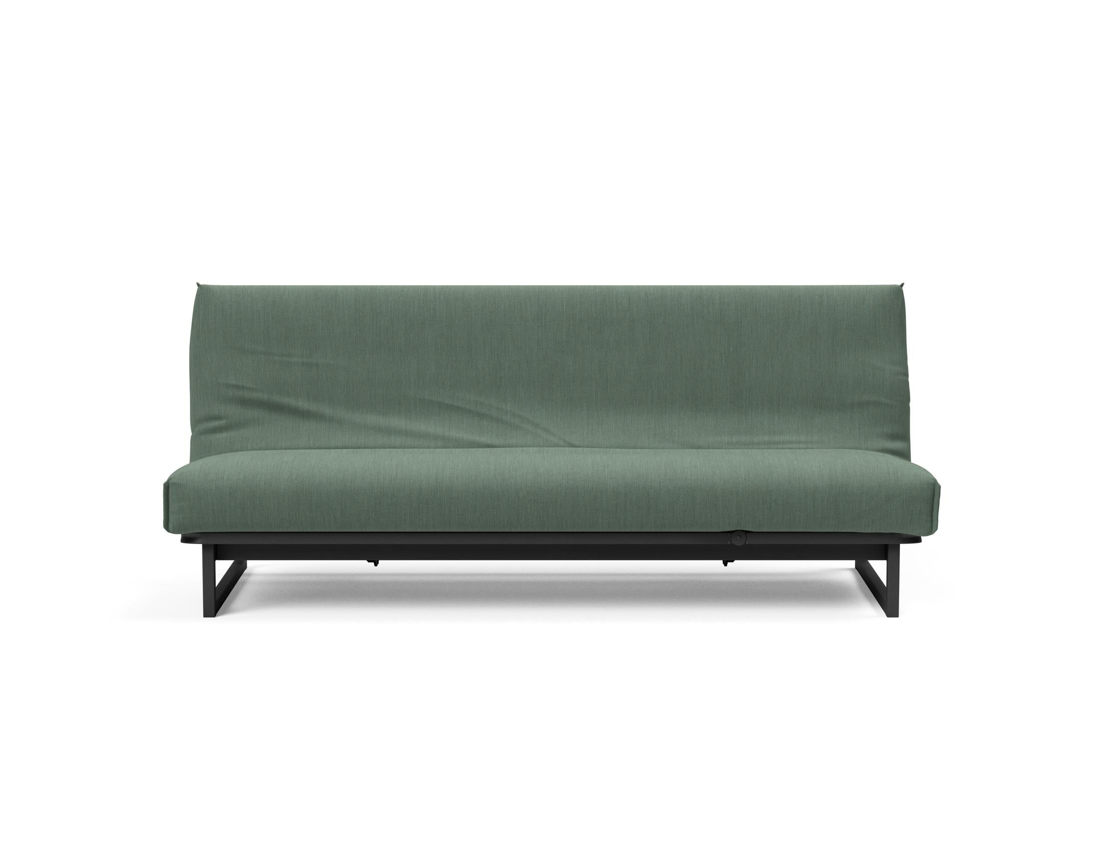 Fraction 120 Bettsofa Nordic Cover: modernes, multifunktionales Sofa mit komfortabler Soft Spring-Matratze, ideal für kleine Räume und Übernachtungsgäste.