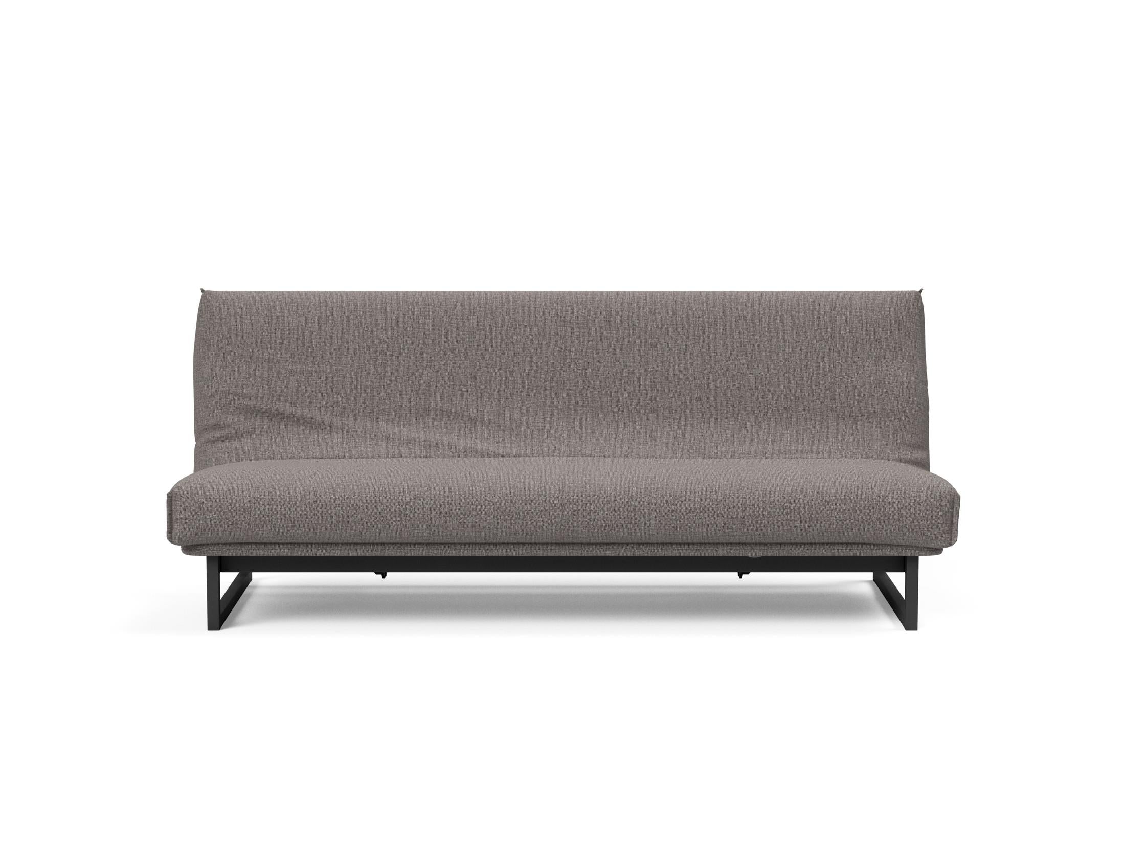 Fraction 120 Bettsofa: Flexibles Schlafsofa mit weichem Nordic-Bezug und innovativer Soft Spring Matratze für ultimativen Komfort und Stil.
