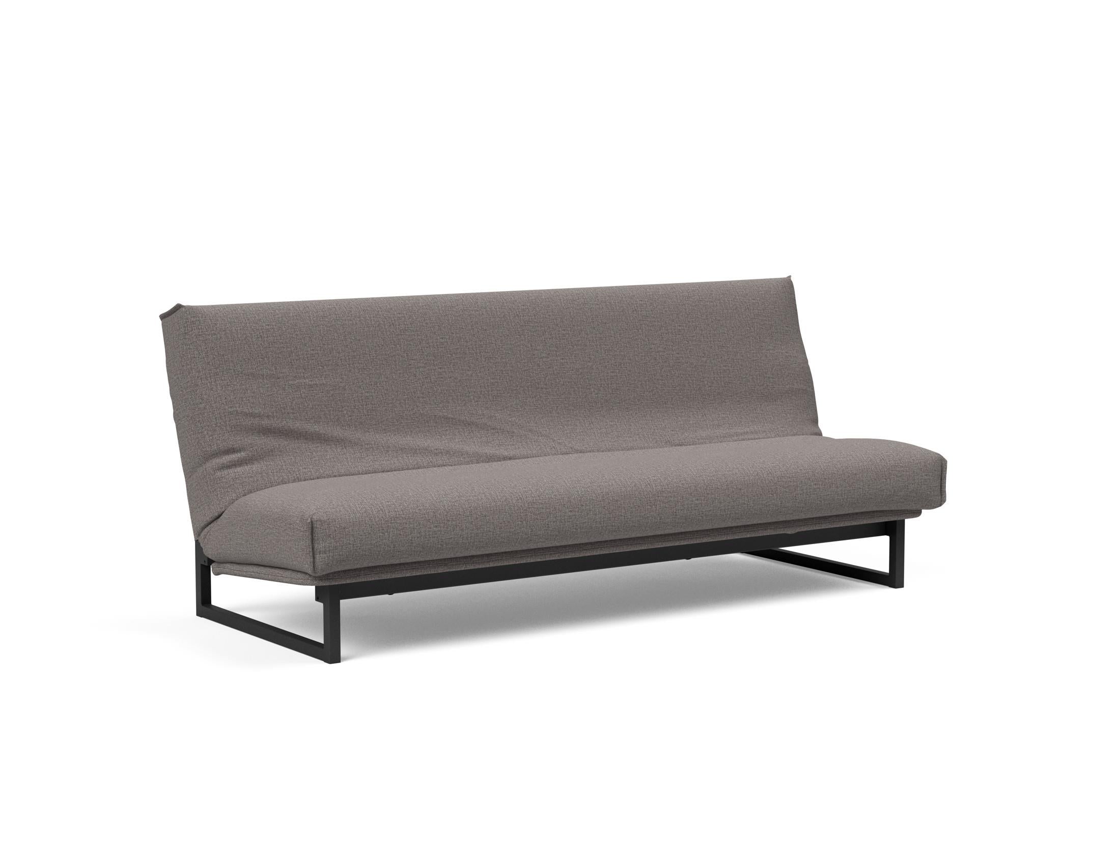 Fraction 120 Bettsofa: Elegantes Schlafsofa mit abnehmbarem Nordic-Bezug und komfortabler Soft Spring Matratze für entspannte Nächte und stilvolles Wohnen.