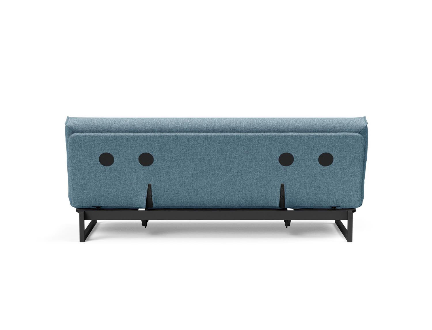 Fraction 120 Bettsofa Nordic Cover: stilvolles, platzsparendes Sofa mit bequemer Soft Spring-Matratze, perfekt für Gäste und kleine Wohnungen.