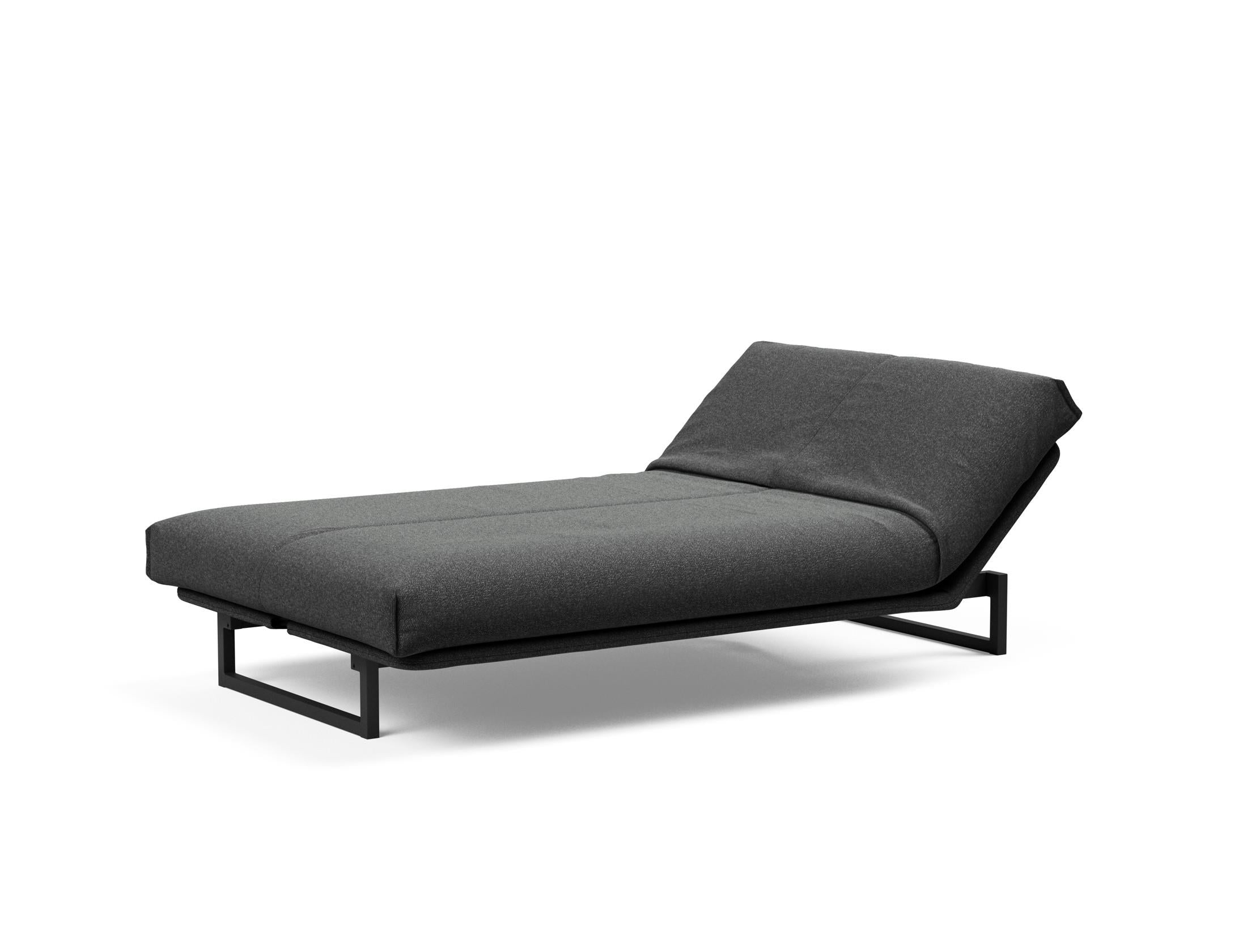 Fraction 120 Bettsofa: Flexibles Schlafsofa mit weichem Nordic-Bezug und innovativer Soft Spring Matratze für ultimativen Komfort und Stil.