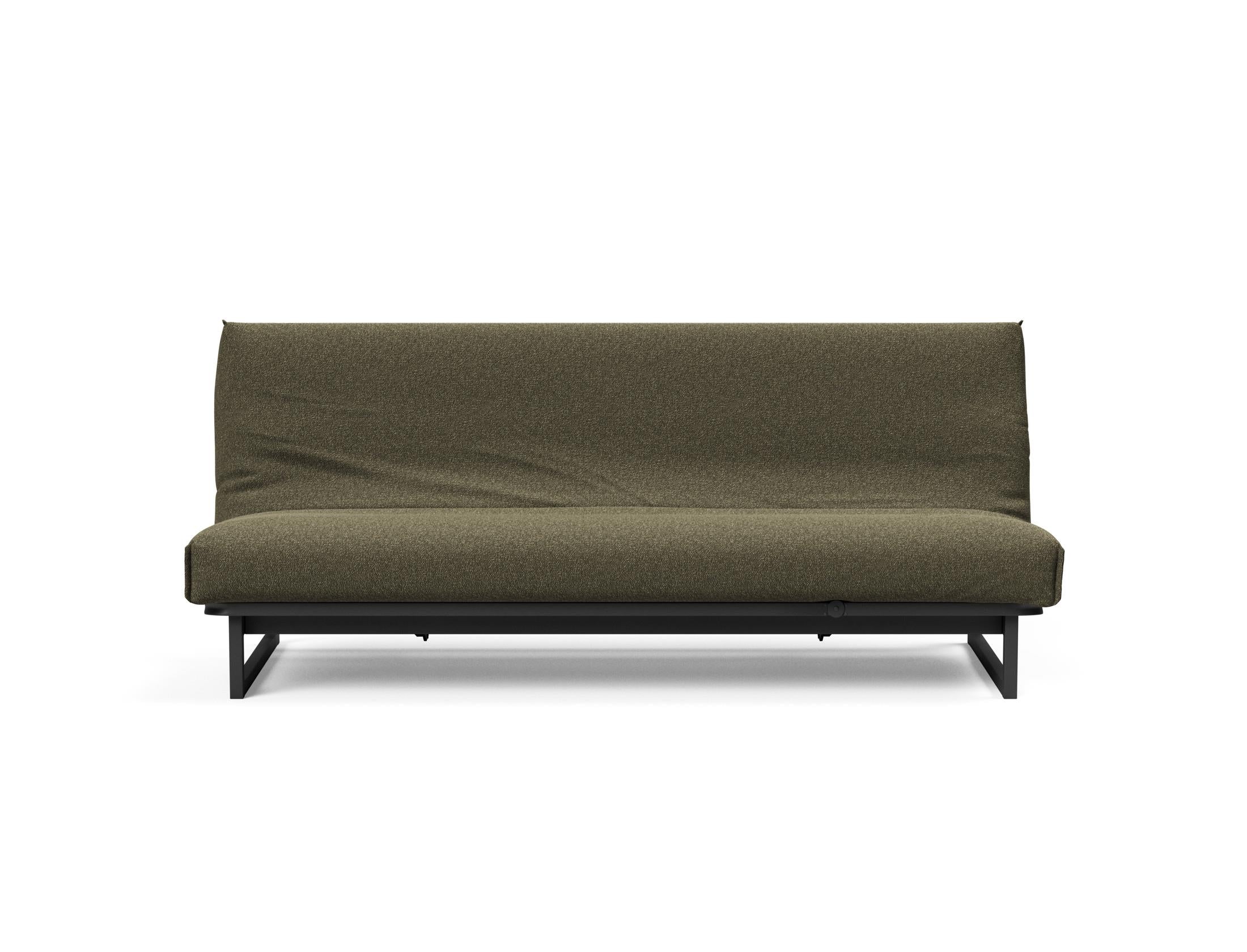 Modernes Fraction 120 Bettsofa mit Nordic Cover von Innovation Living, perfekt für gemütliche Wohnzimmer und vielseitige Nutzung.