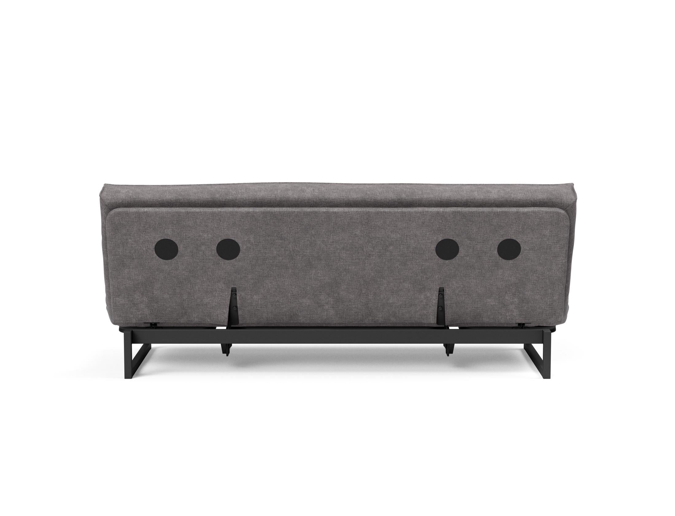 Erleben Sie das Fraction 120 Bettsofa Sharp Plus Cover Soft Spring von Innovation Living – ein elegantes, funktionales Sofa, ideal für kleine Räume.