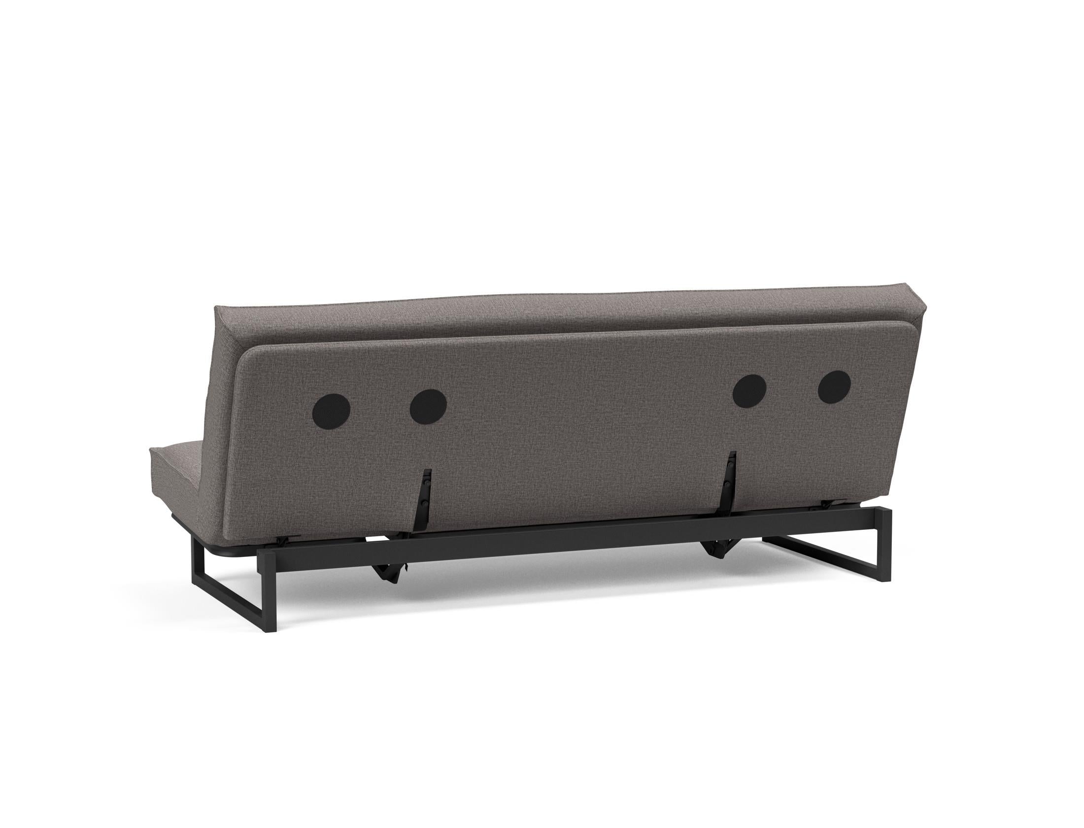 Erleben Sie das Fraction 120 Bettsofa Sharp Plus Cover Soft Spring von Innovation Living – ein elegantes, funktionales Sofa, ideal für kleine Räume.