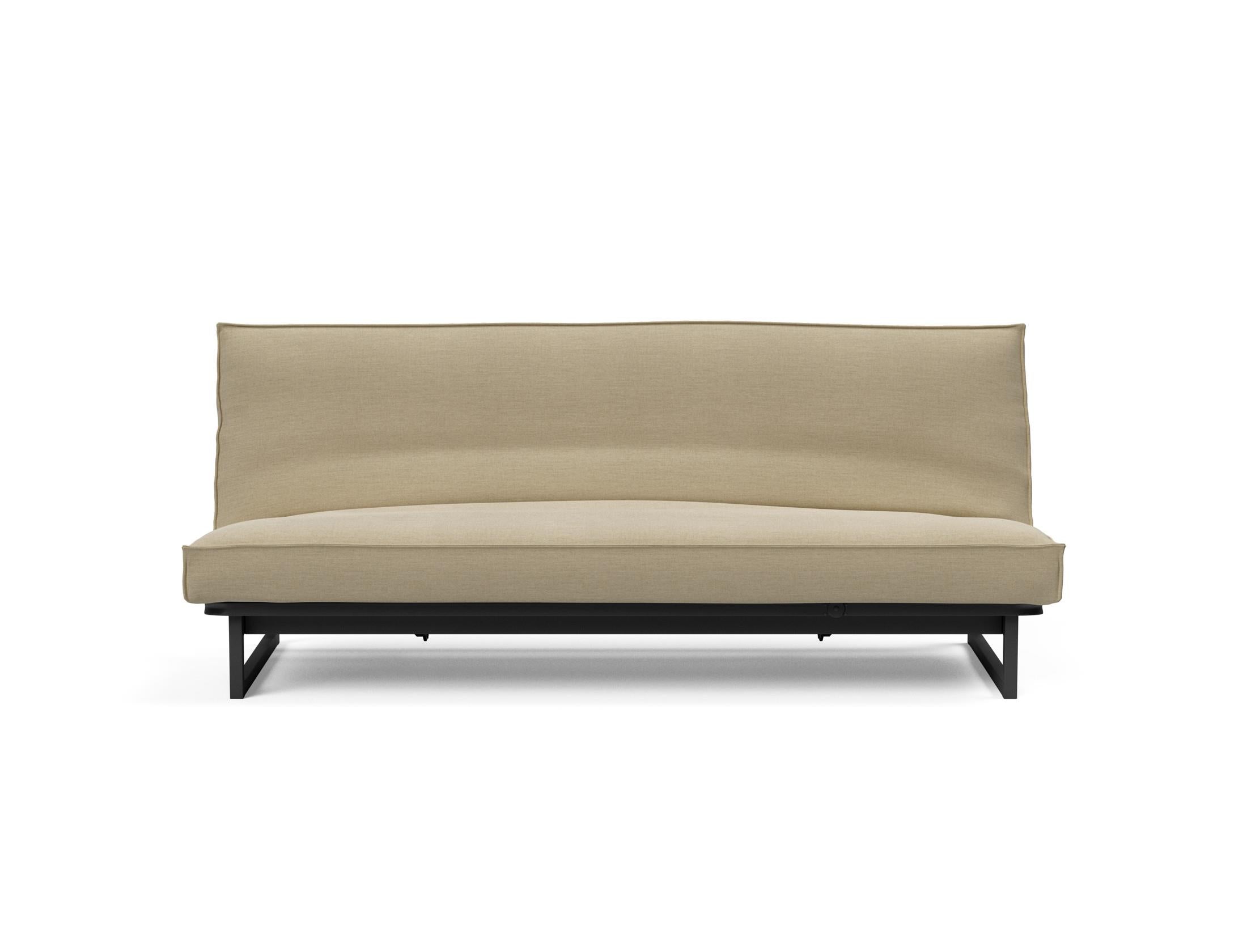 Stylisches Bettsofa Fraction 120 von Innovation Living, perfekt für kompakte Wohnräume, vereint Funktionalität und modernes Design.