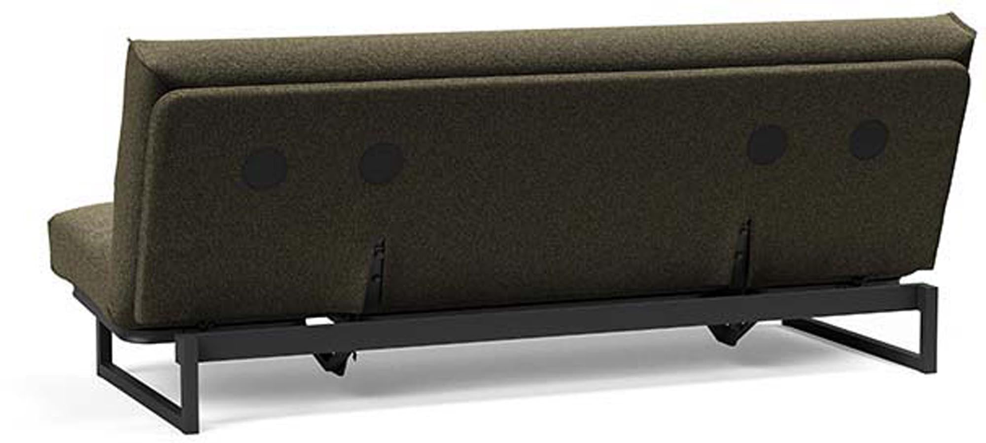 Fraction 120 Bettsofa Nordic Cover: modernes, flexibles Sofa mit hochwertiger Matratze, ideal für kleine Räume und Übernachtungsgäste.