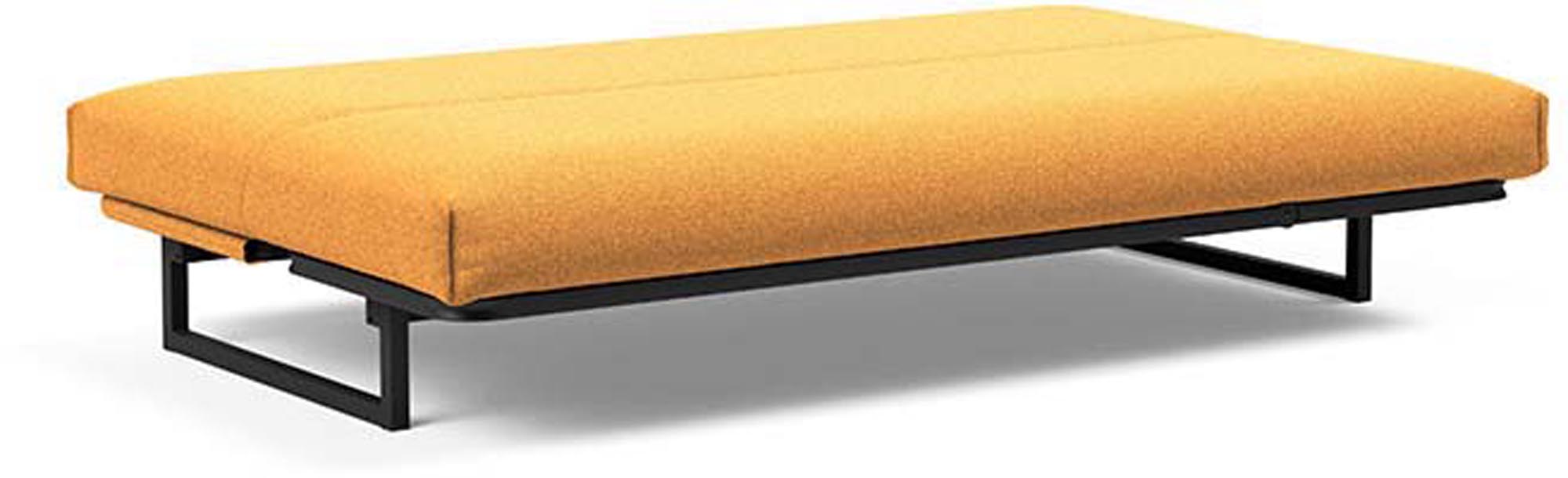 Fraction 120 Bettsofa Nordic Cover: stilvolles, multifunktionales Sofa mit anpassbarer Matratze, perfekt für kleine Wohnungen und spontane Übernachtungen.