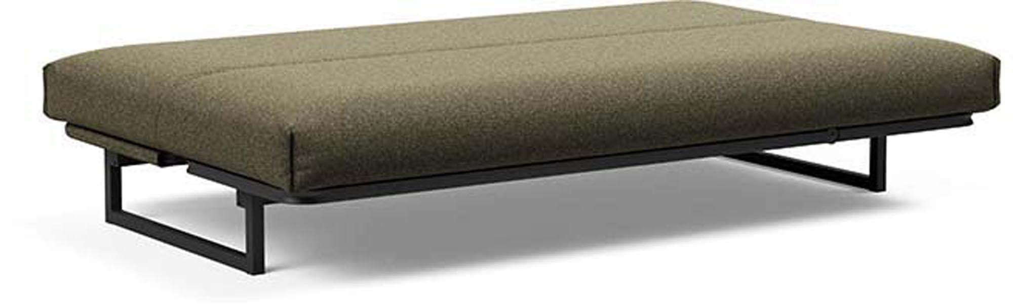 Erleben Sie das Fraction 120 Bettsofa Nordic Cover von Innovation Living: modernes Design, vielseitig einsetzbar und mit einer komfortablen Soft Spring-Matratze.
