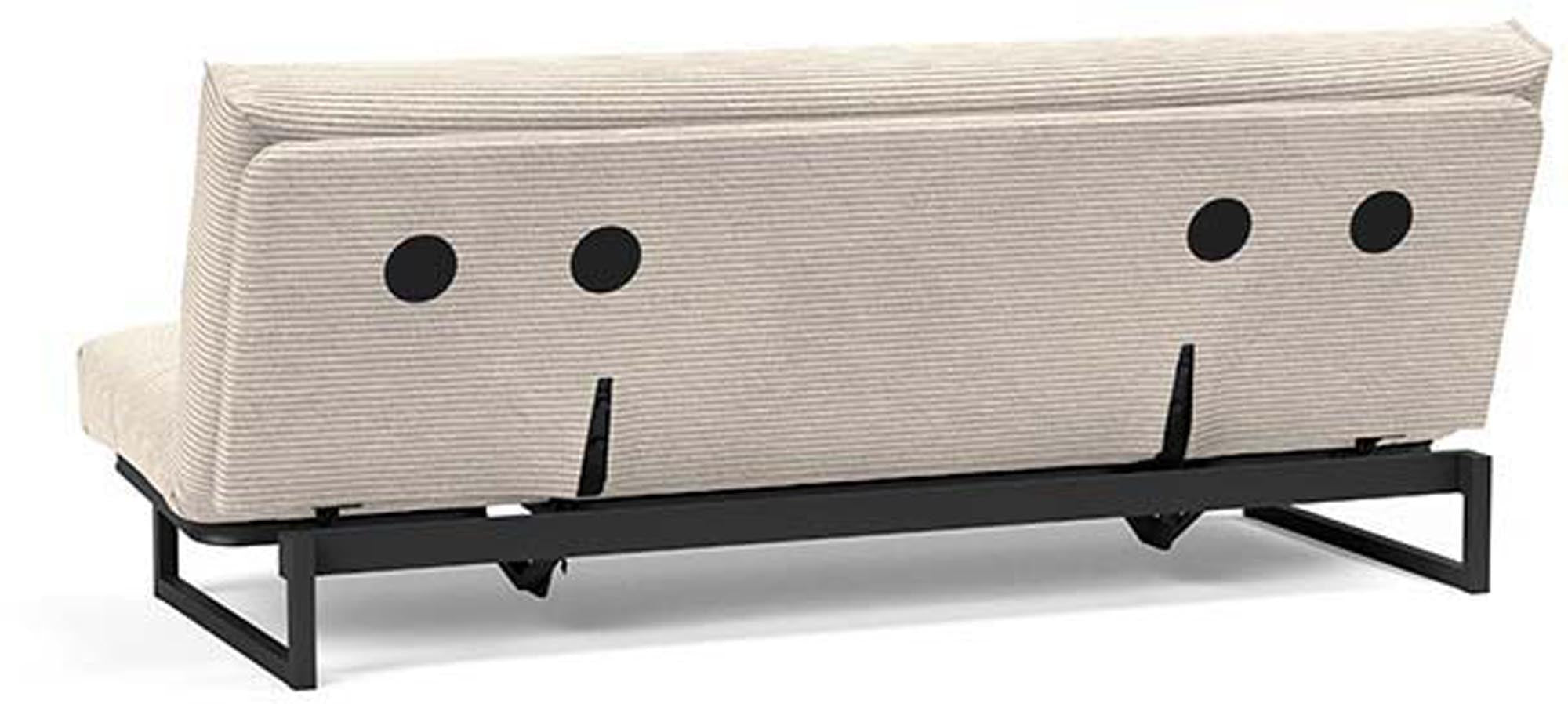 Entdecken Sie das Fraction 120 Bettsofa Nordic Cover von Innovation Living: stilvolles, funktionales Design und eine bequeme Soft Spring-Matratze für jeden Raum.