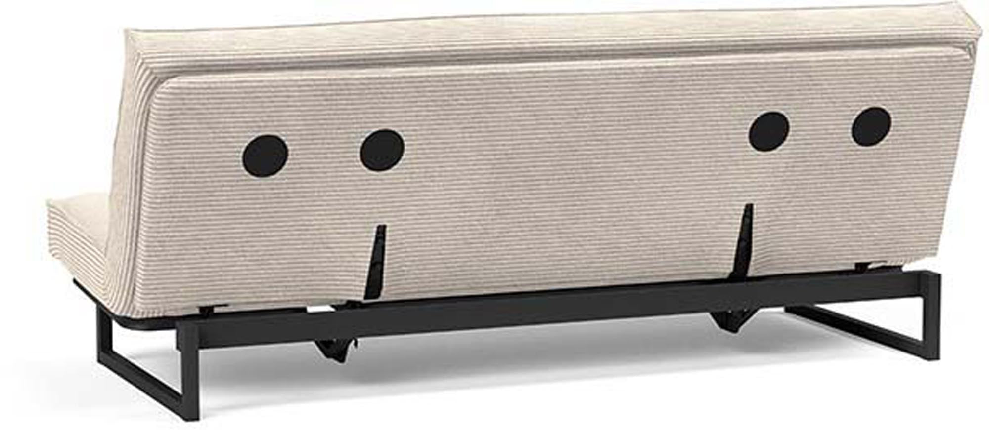 Erleben Sie das Fraction 120 Bettsofa Sharp Plus Cover von Innovation Living – ein elegantes, multifunktionales Sofa, ideal für kleine Räume und höchsten Komfort.