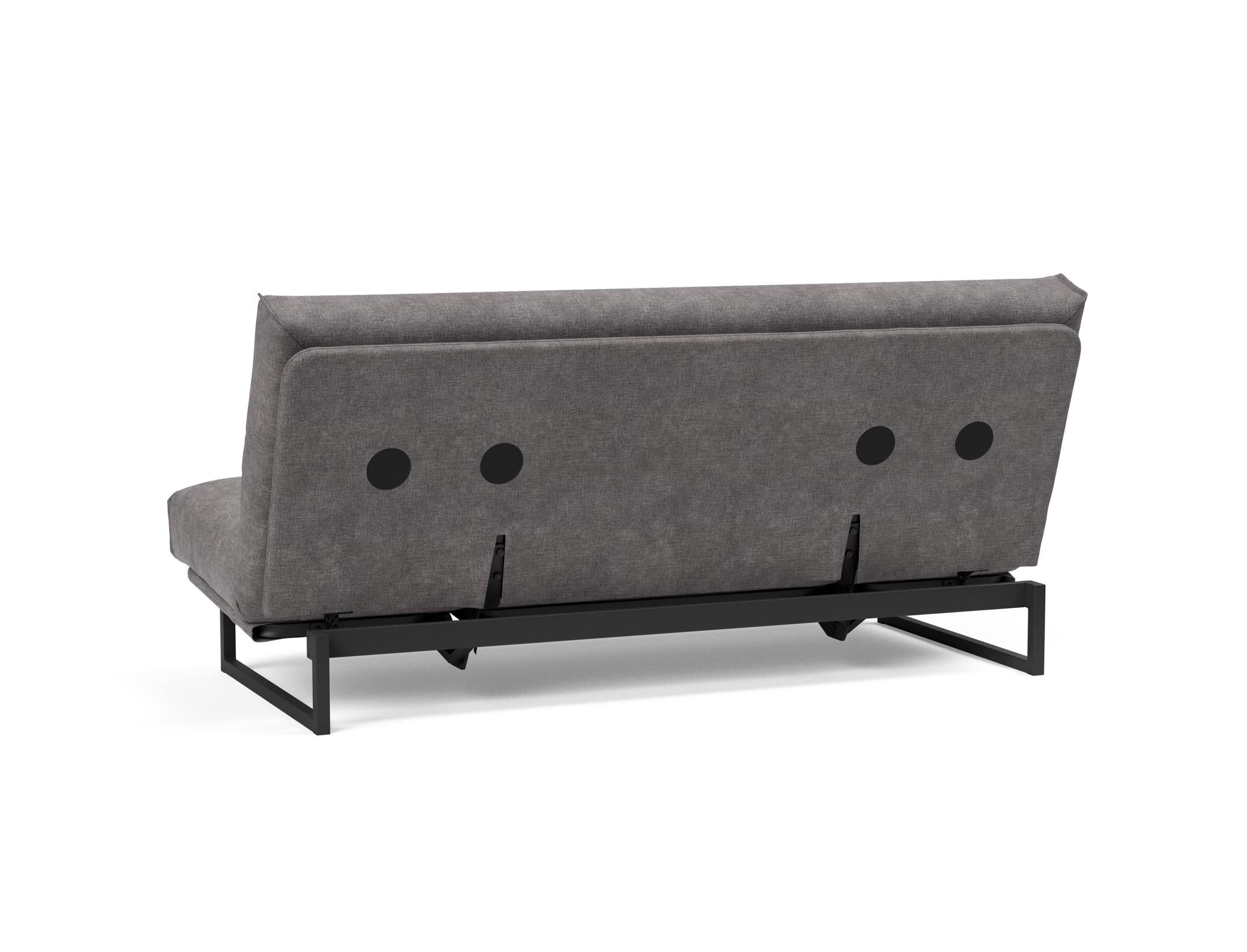 Fraction 140 Bettsofa Nordic Cover: Elegantes, flexibles Sofa mit abnehmbarem Bezug und komfortabler Soft Spring Matratze für höchsten Schlafgenuss.