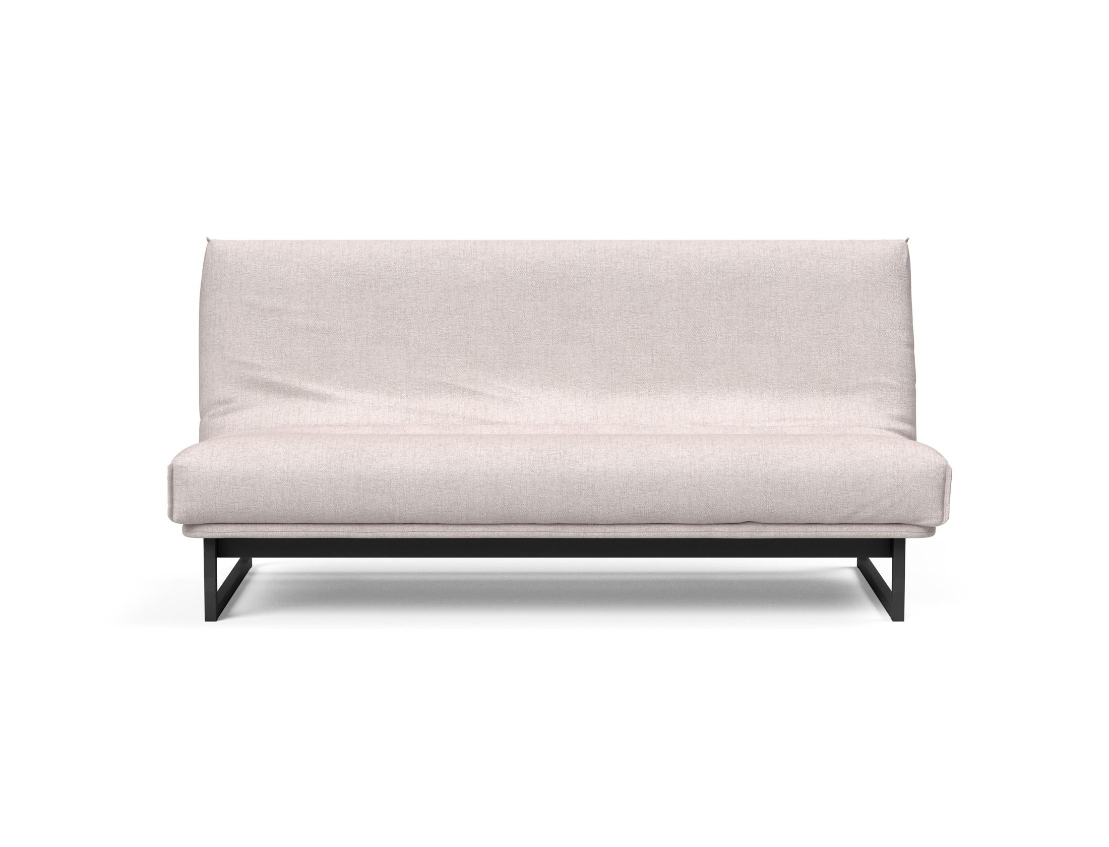 Fraction 140 Bettsofa Nordic Cover: Elegantes, flexibles Sofa mit abnehmbarem Bezug und komfortabler Soft Spring Matratze für höchsten Schlafgenuss.