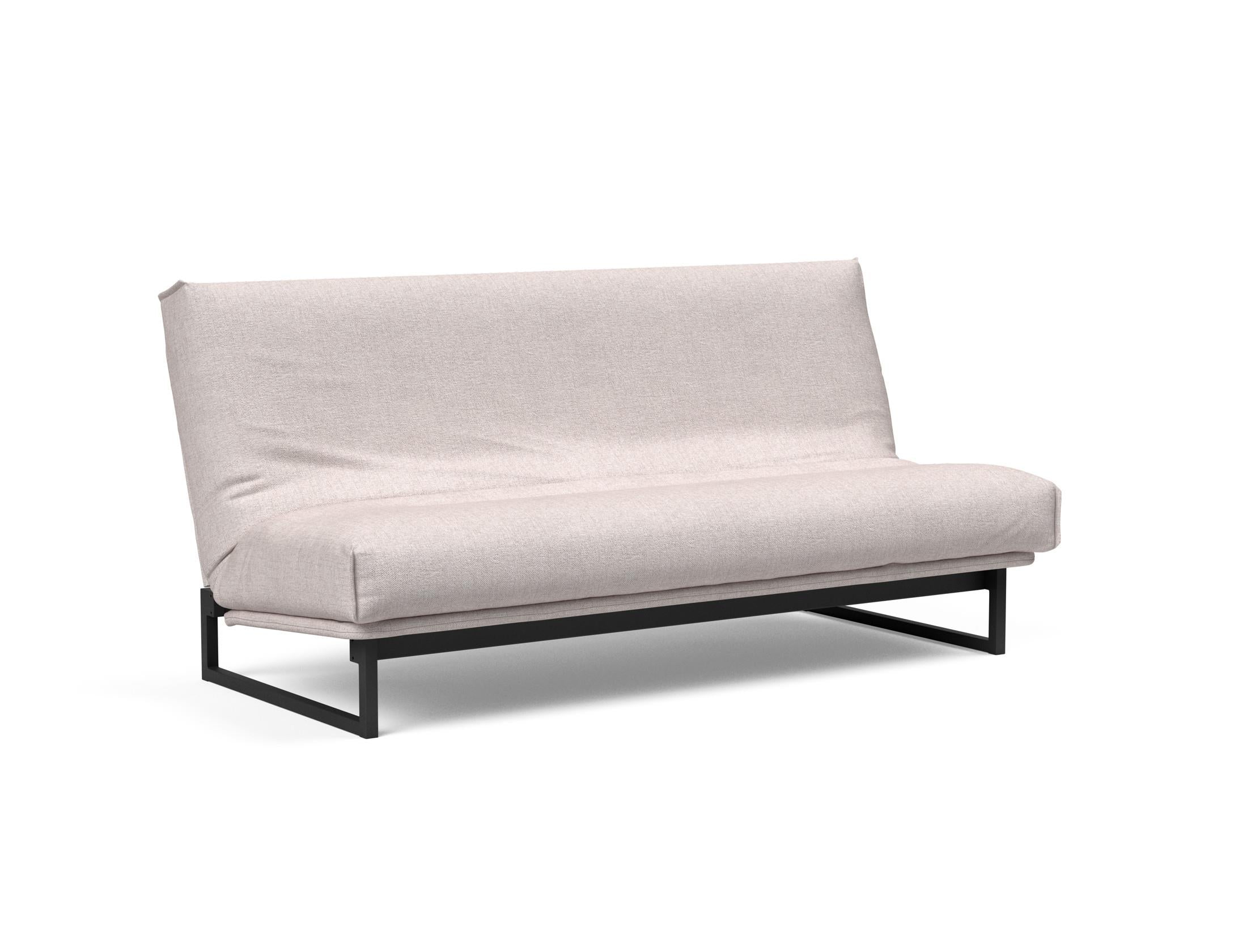 Fraction 140 Bettsofa Nordic Cover: Multifunktionales Sofa mit stilvollem Design, abnehmbarem Bezug und weicher Matratze für optimalen Komfort.