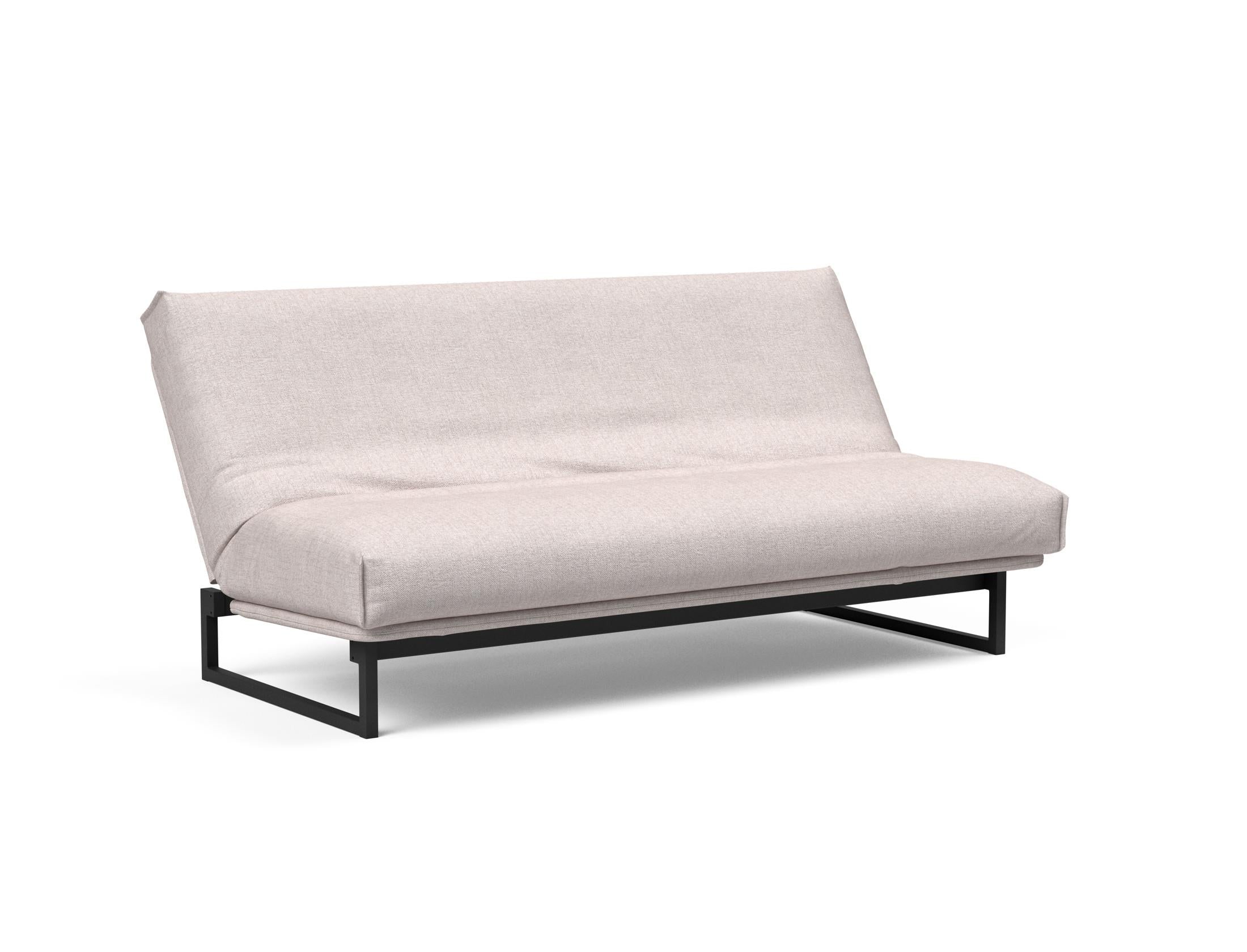 Fraction 140 Bettsofa Nordic Cover: Multifunktionales Sofa mit stilvollem Design, abnehmbarem Bezug und weicher Matratze für optimalen Komfort.