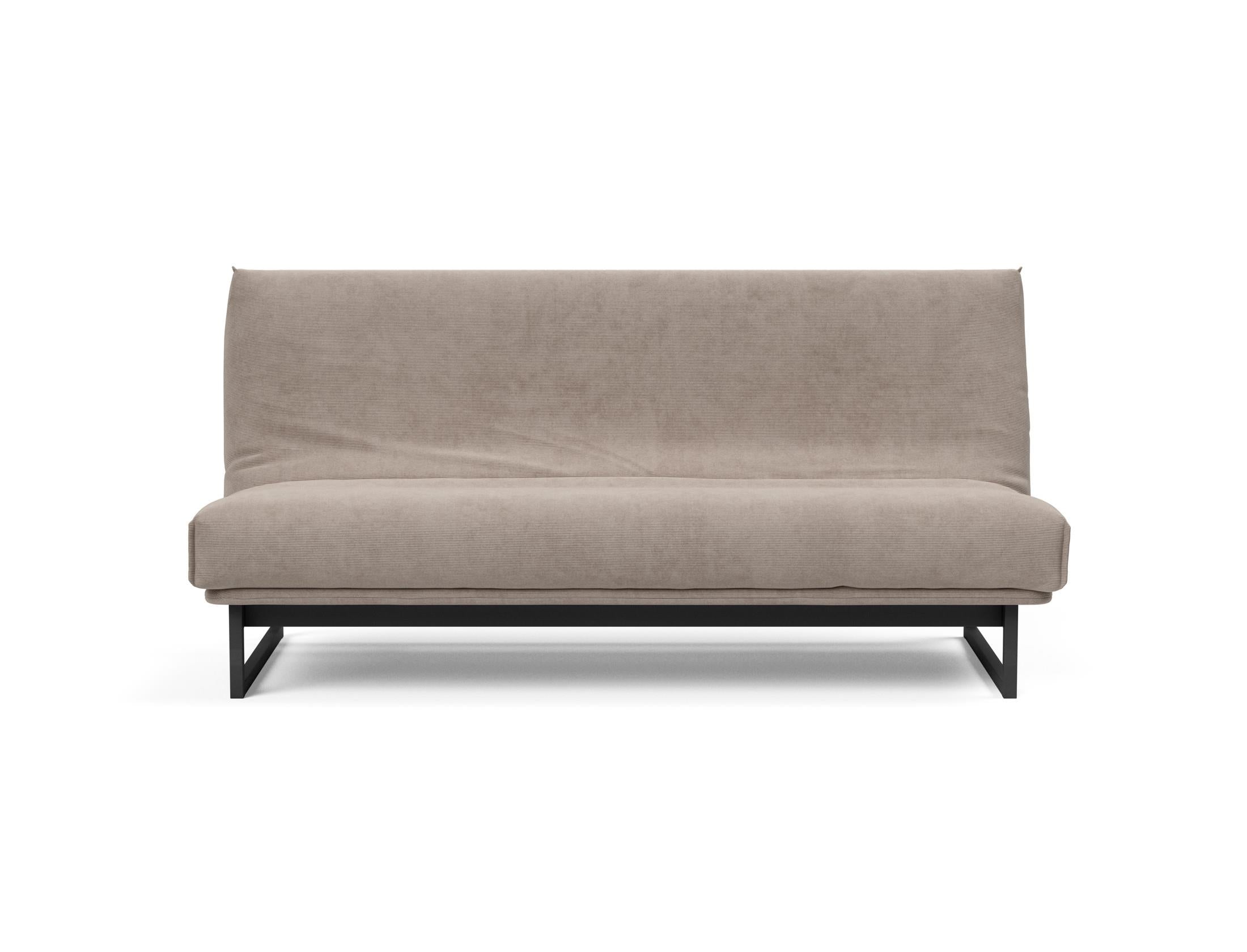 Fraction 140 Bettsofa Nordic Cover: Elegantes, flexibles Sofa mit abnehmbarem Bezug und komfortabler Soft Spring Matratze für höchsten Schlafgenuss.