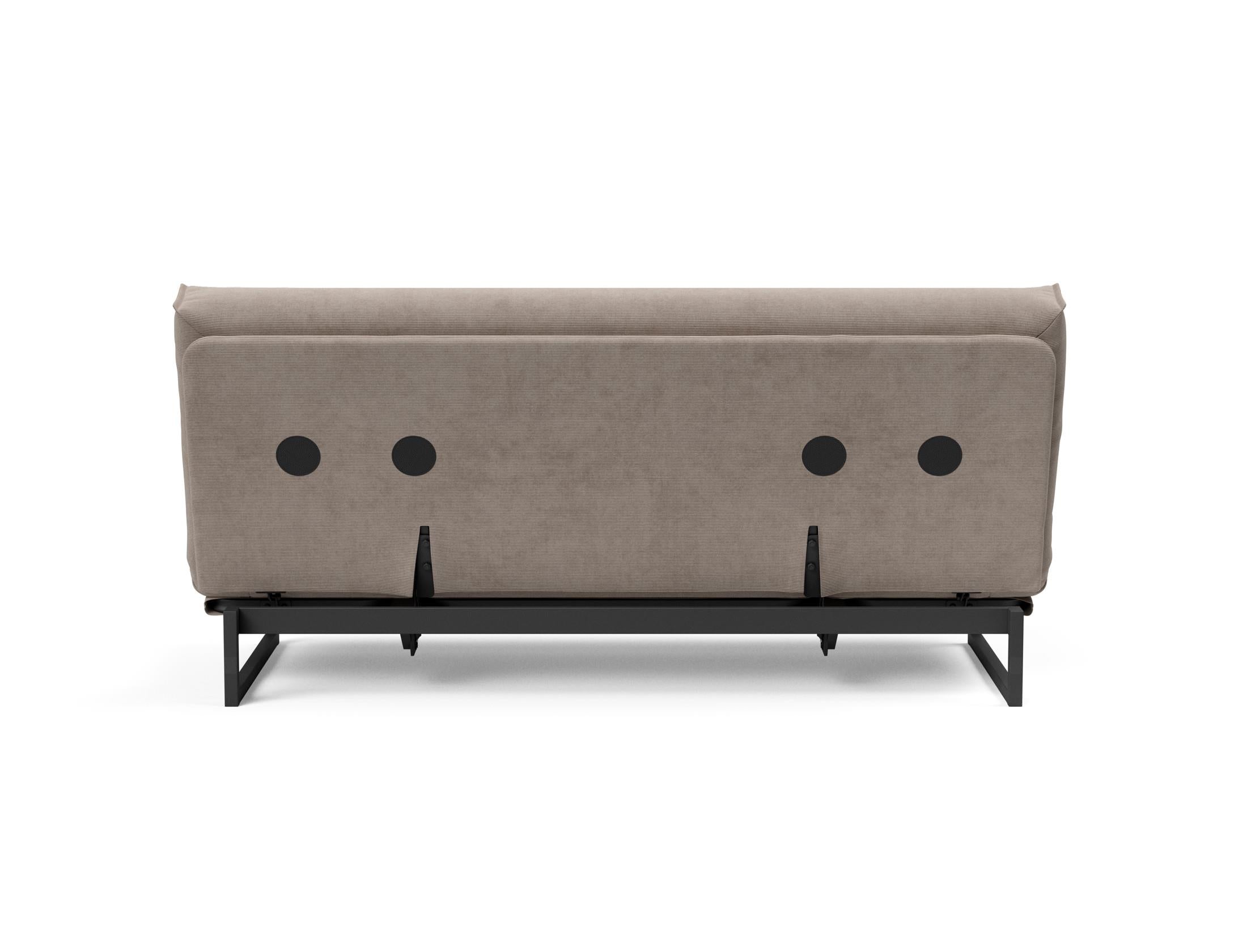 Fraction 140 Bettsofa Nordic Cover: Multifunktionales Sofa mit stilvollem Design, abnehmbarem Bezug und weicher Matratze für optimalen Komfort.
